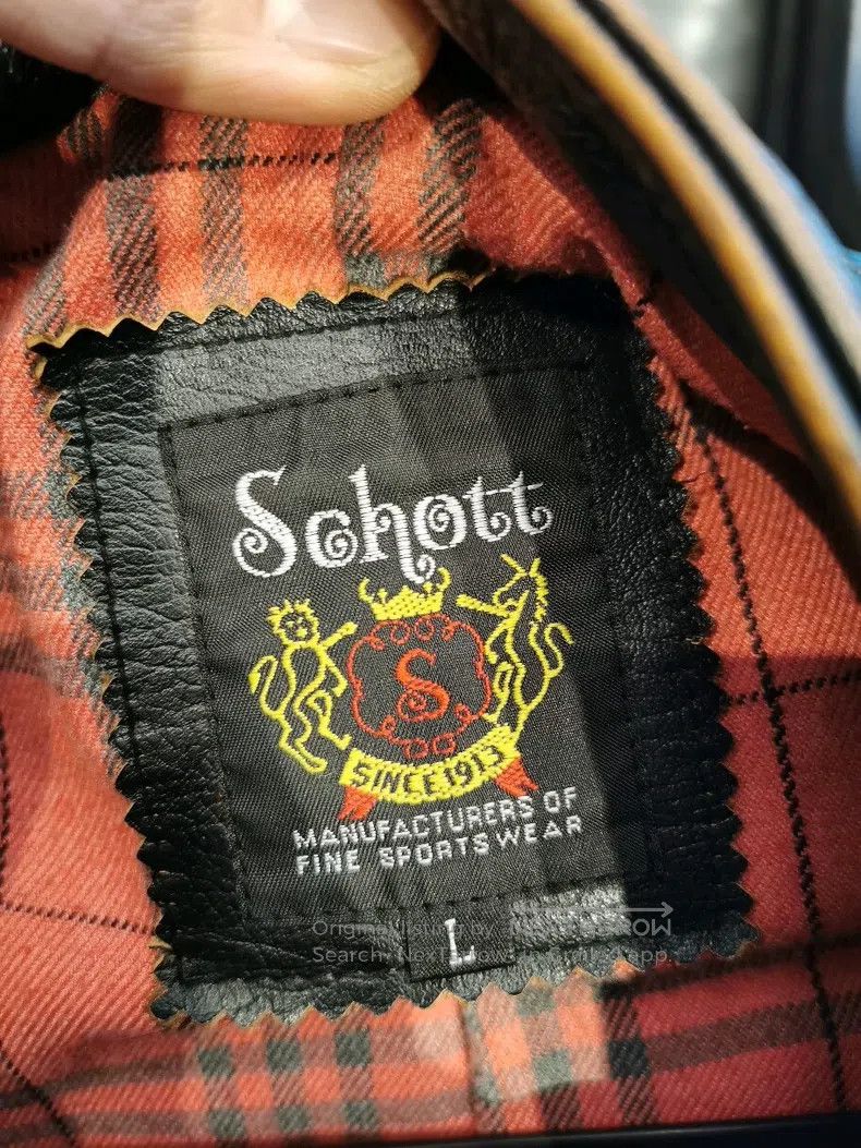 Schott Schott cable-stayed biker leather jacket Size US L / EU 52-54 / 3 - 5 Thumbnail
