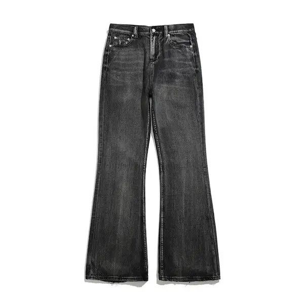 Jean × Vintage Black Washed Damage Baggy jeans y2k 90’s retro style Size US 32 / EU 48 - 2 Thumbnail
