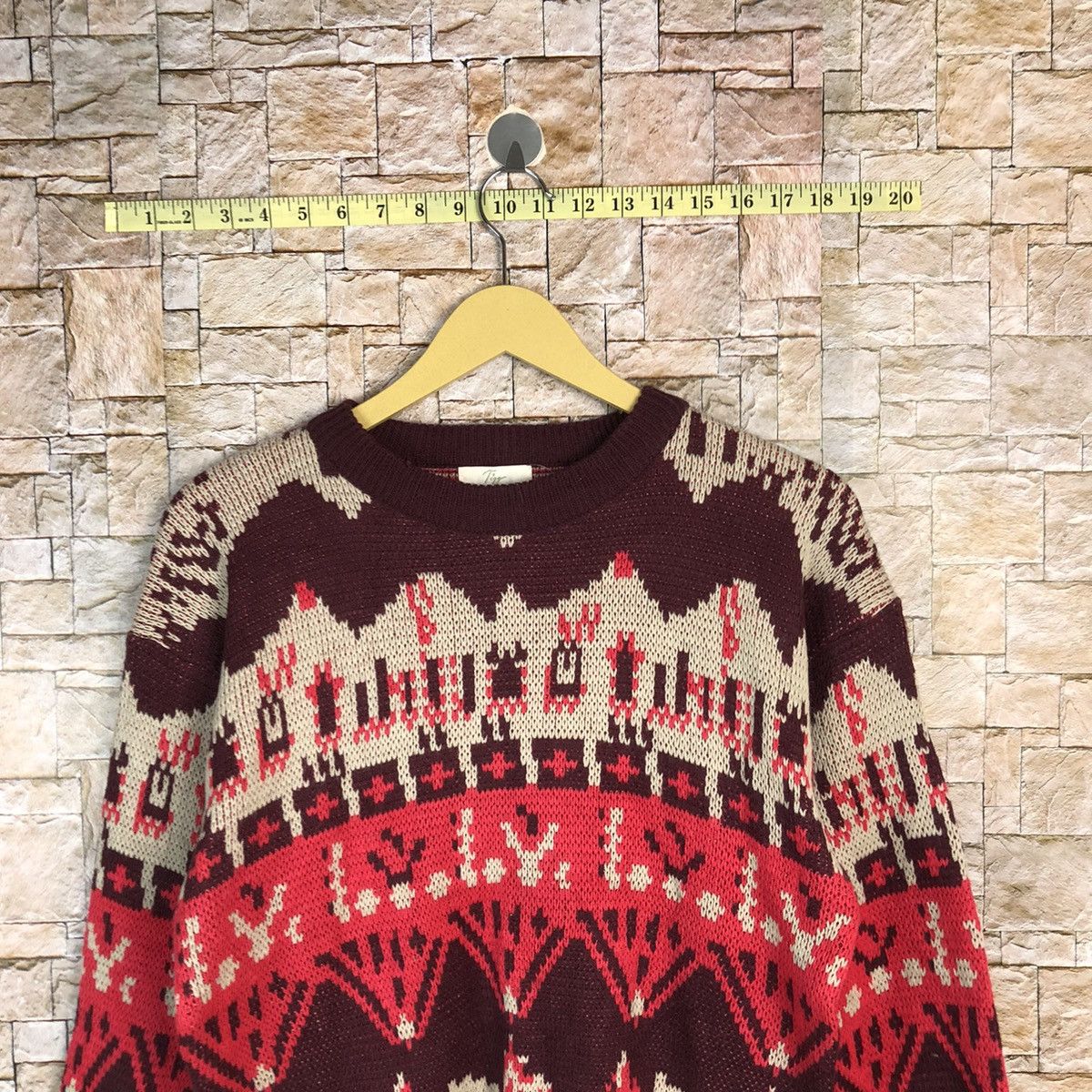 Homespun Knitwear Tigg colorfull art sweatshirt Knitwear #A425 Size S / US 4 / IT 40 - 2 Thumbnail