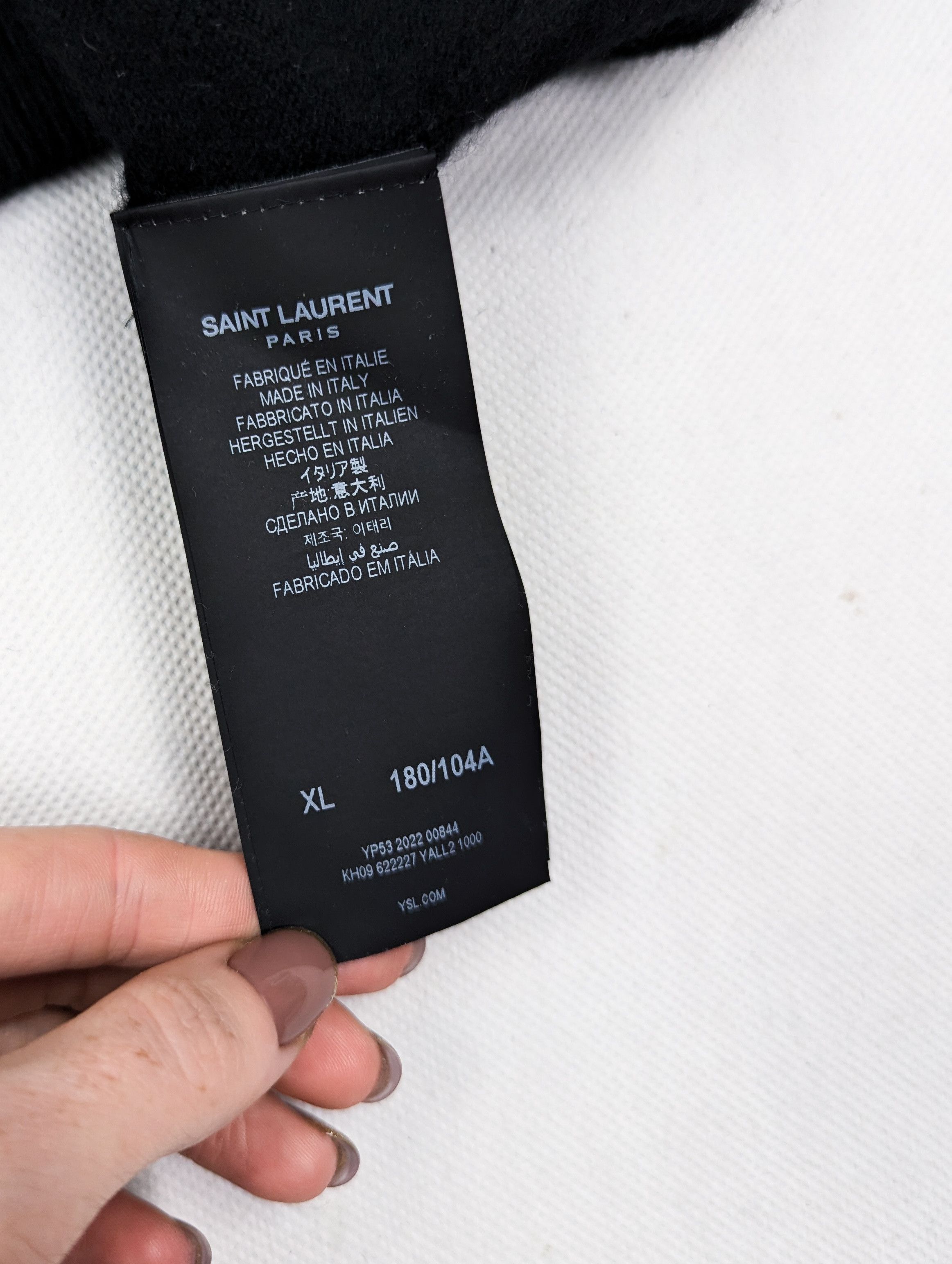 Saint Laurent Paris Saint Laurent black cashmere sweater jumper XL Size XL / US 12-14 / IT 48-50 - 3 Thumbnail