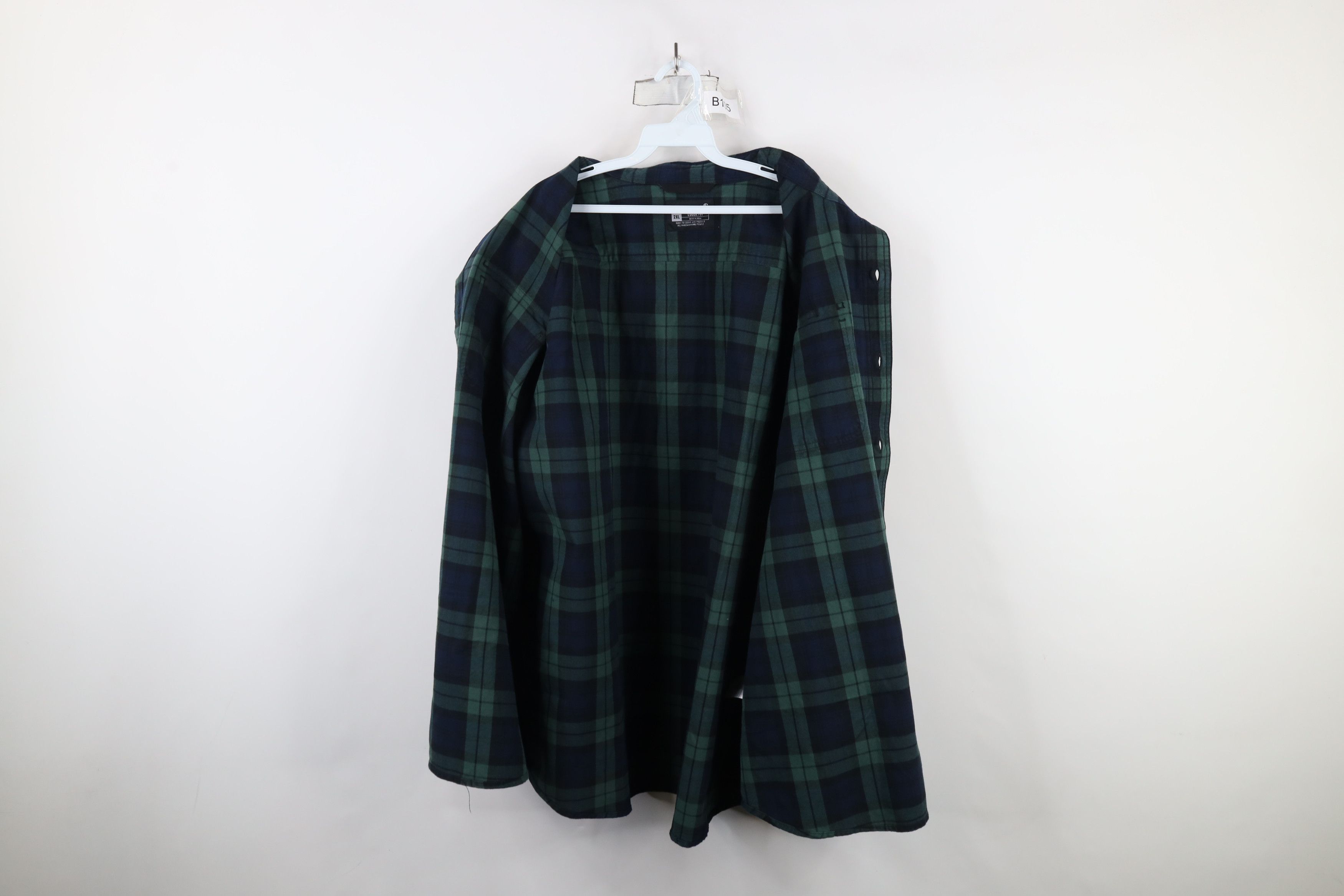 Carhartt × Vintage Vintage Carhartt Loose Fit Flannel Button Shirt Jacket Plaid Size US XXL / EU 58 / 5 - 8 Thumbnail
