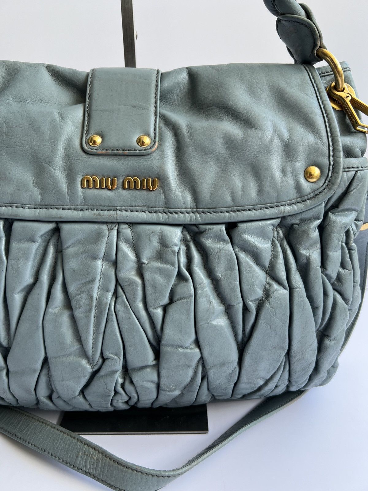 Miu Miu Miu Miu - Matellase Coffer Hobo Bag Size ONE SIZE - 12 Thumbnail
