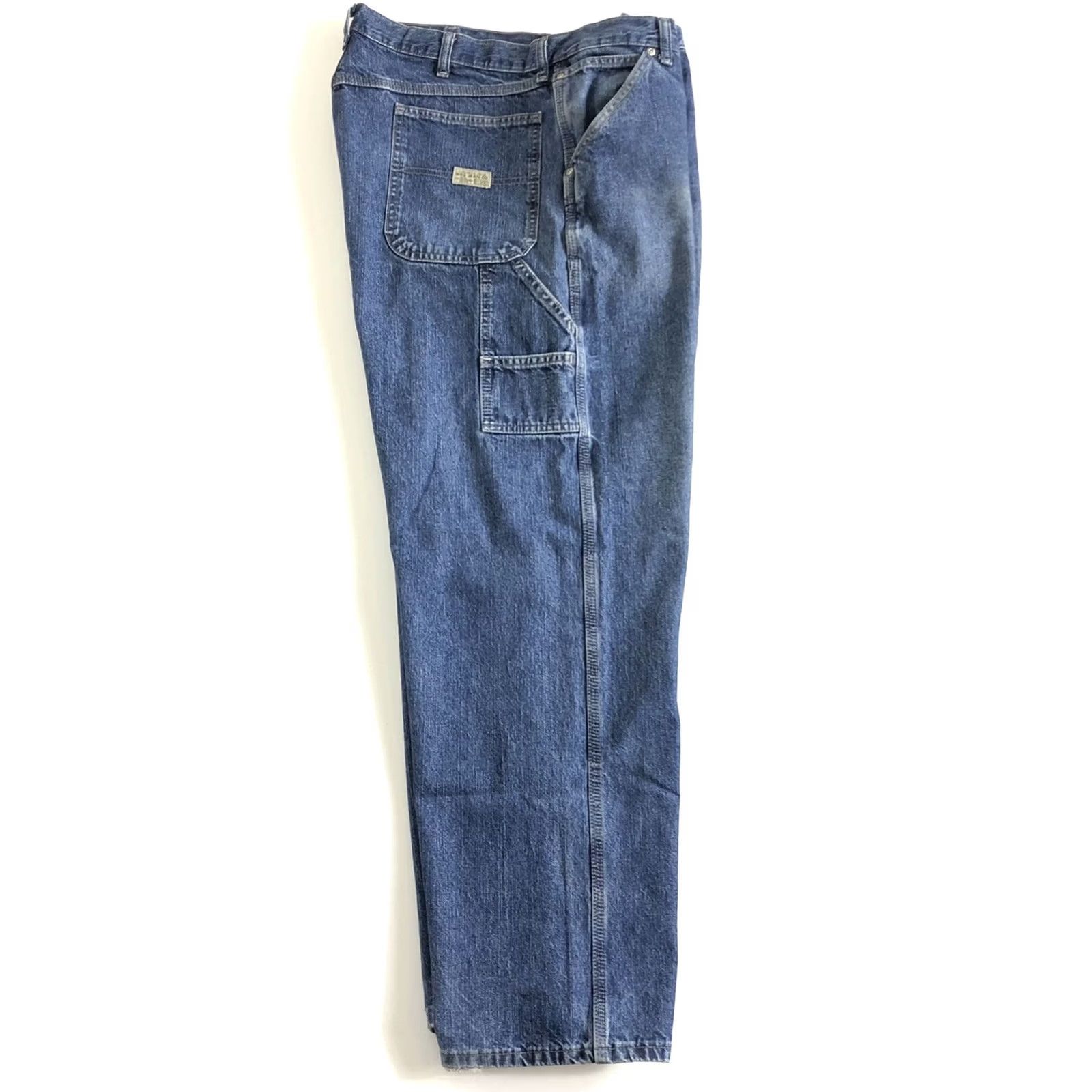 Wrangler VINTAGE Wrangler Jeans Men 38x40 Blue Carpenter Straight Leg Comfort Pockets Size US 38 / EU 54 - 3 Thumbnail