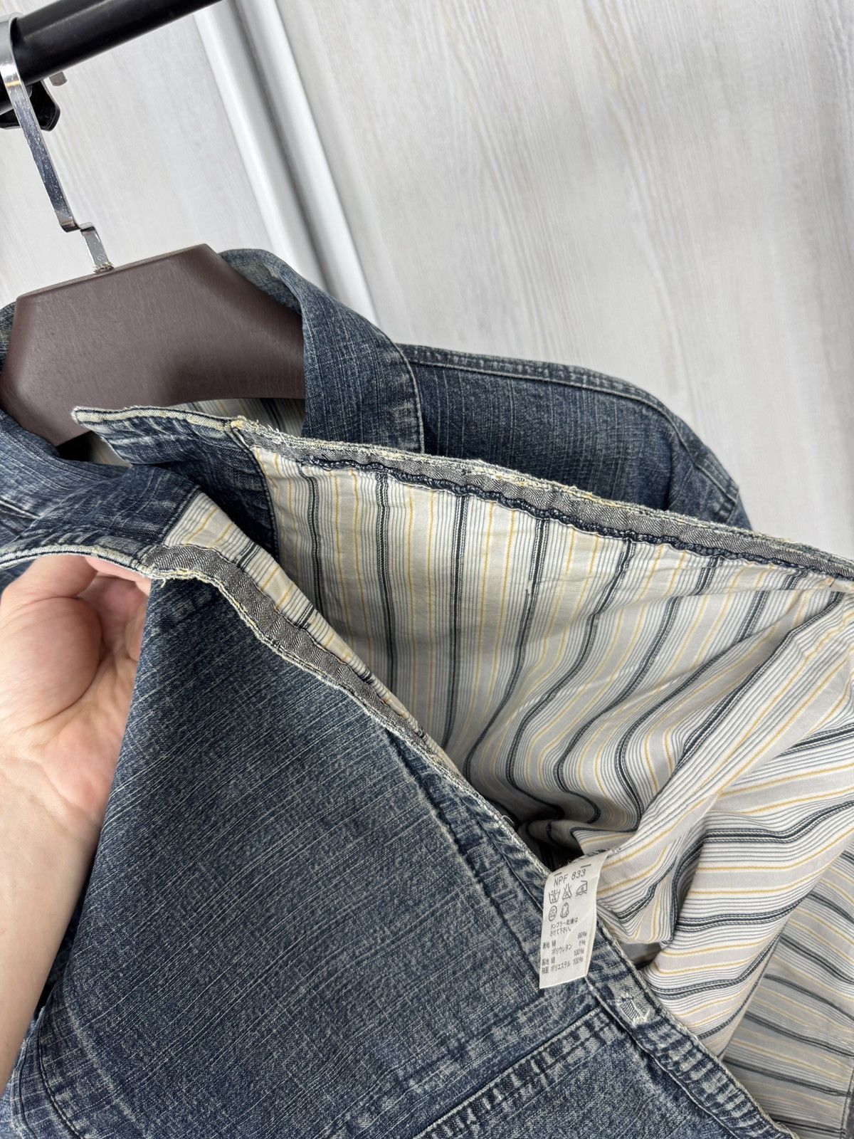 Japanese Brand VINTAGE CHORE DENIM WORK JACKET KANSAI JEANS CHECK LINING Size US M / EU 48-50 / 2 - 12 Thumbnail