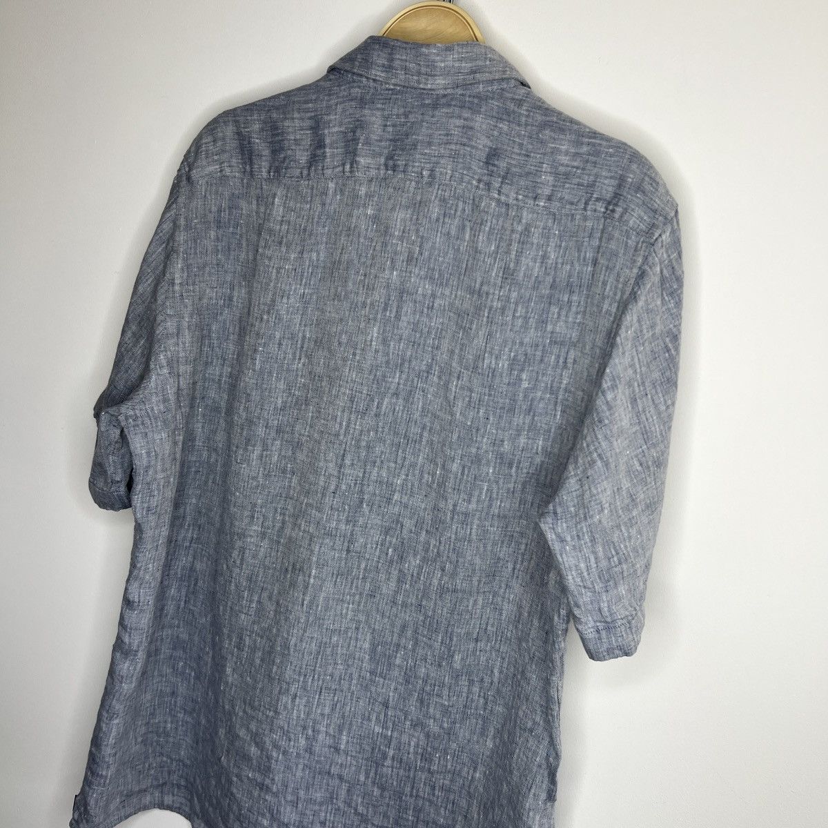 Designer × Hugo Boss Brand New Men’s Hugo Boss Casual Linen Shirt L Grey Size US L / EU 52-54 / 3 - 10 Thumbnail