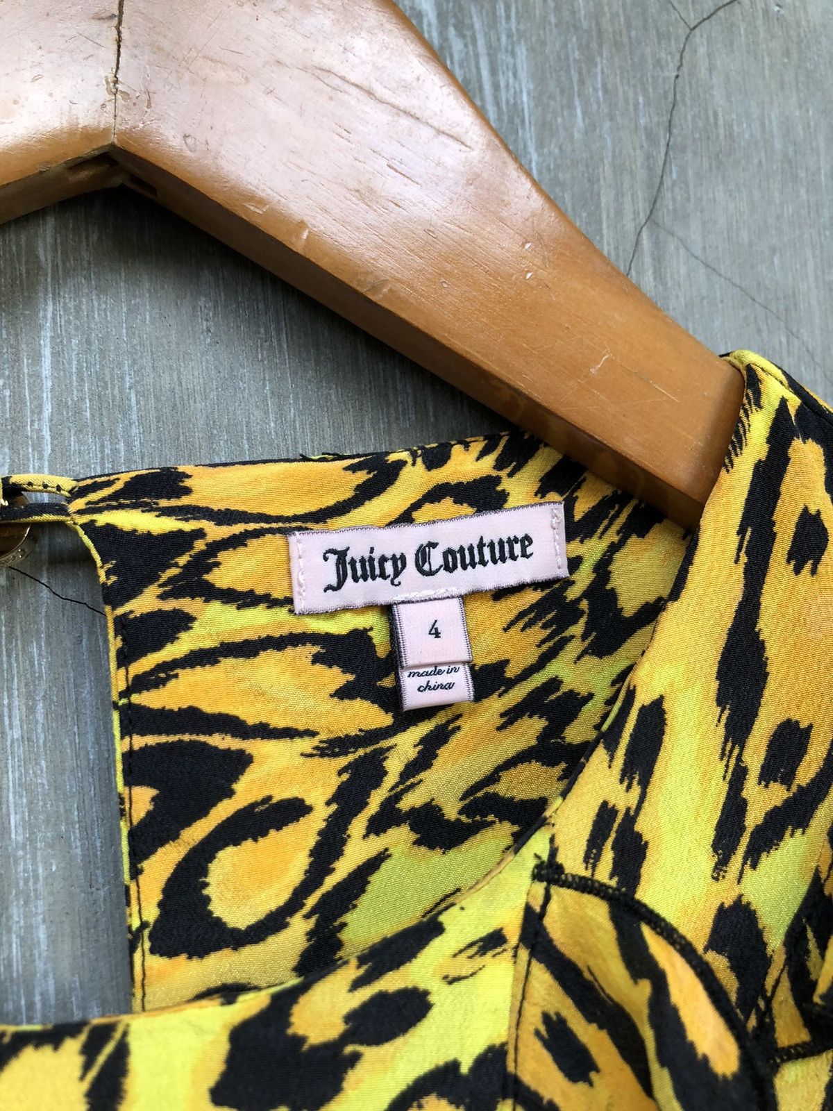 Juicy Couture × Vintage Y2K💥 Juicy Couture Tiger Patern Midi Dress Size S / US 4 / IT 40 - 7 Thumbnail