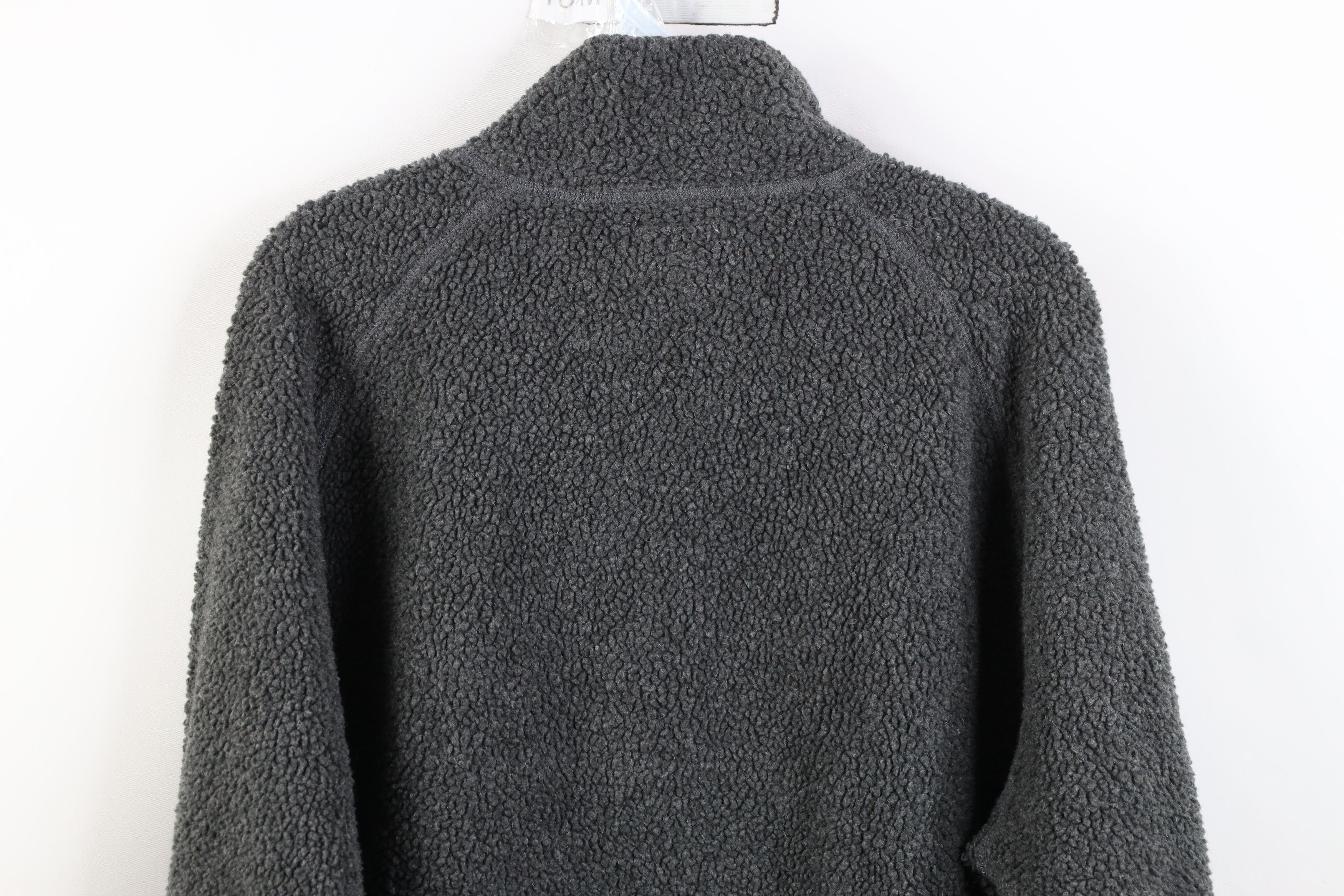 J.Crew Vintage J Crew Commando Pile Fleece Half Zip Sweater Gray Size US L / EU 52-54 / 3 - 14 Thumbnail