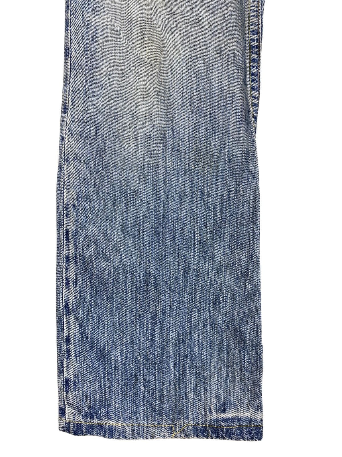Japanese Brand Japanese Brand Acid Blue Wash Ripped Style Loose Jeans Size US 30 / EU 46 - 6 Thumbnail