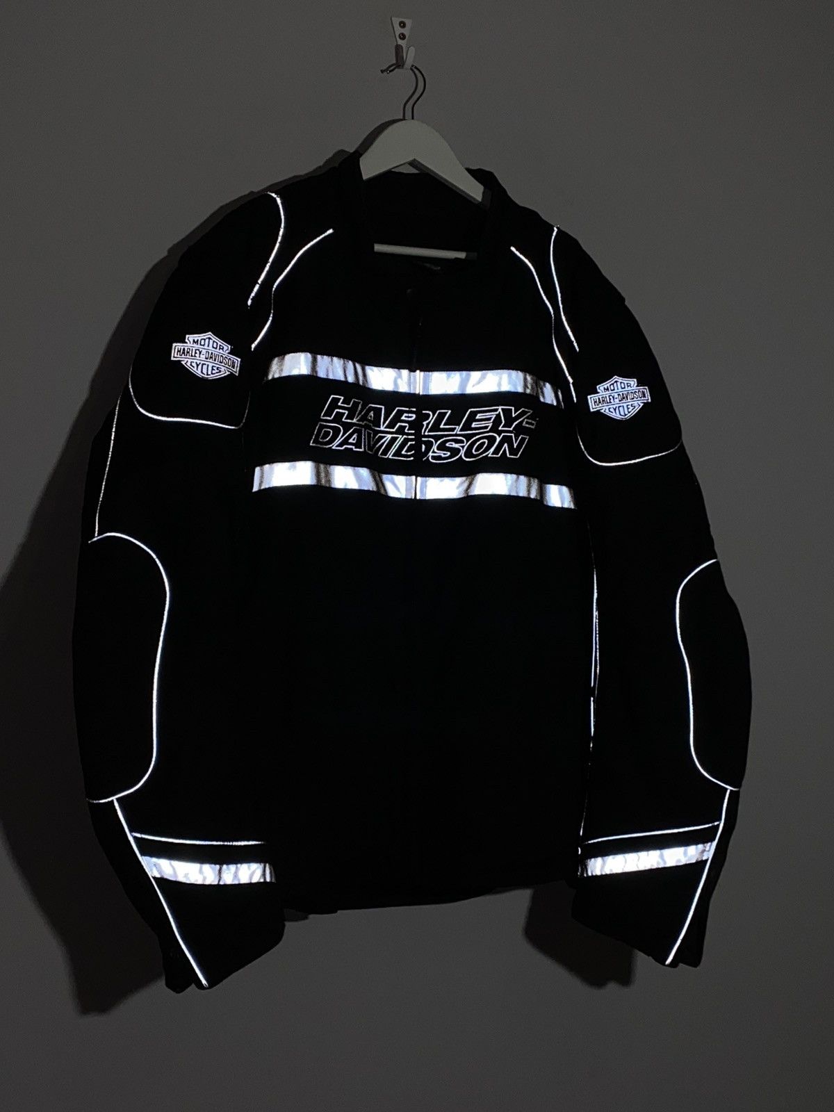 Harley Davidson 2000s Harley Davidson Reflective Motorcycle Jacket + Lining Size US XXL / EU 58 / 5 - 3 Thumbnail