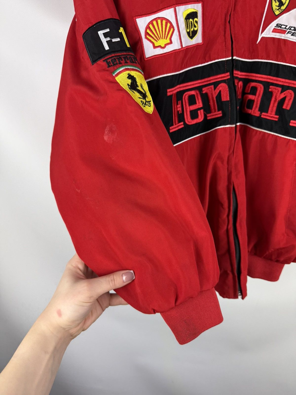 Ferrari Ferrari F1 Scuderia Overprinted Racing Bomber Jacket Size US S / EU 44-46 / 1 - 9 Thumbnail