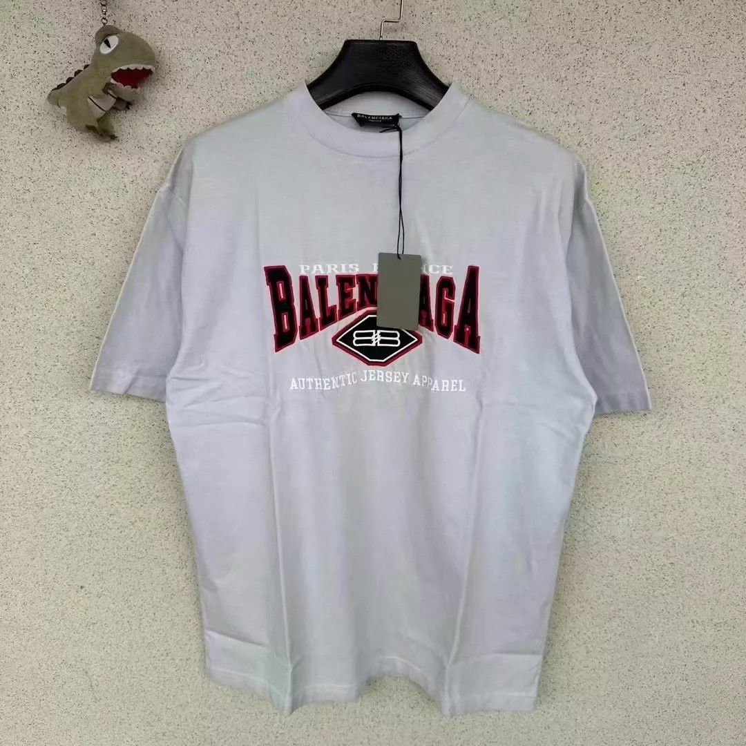 Balenciaga Balenciaga gray letter bat short sleeved shirt Size US XS / EU 42 / 0 - 1 Thumbnail