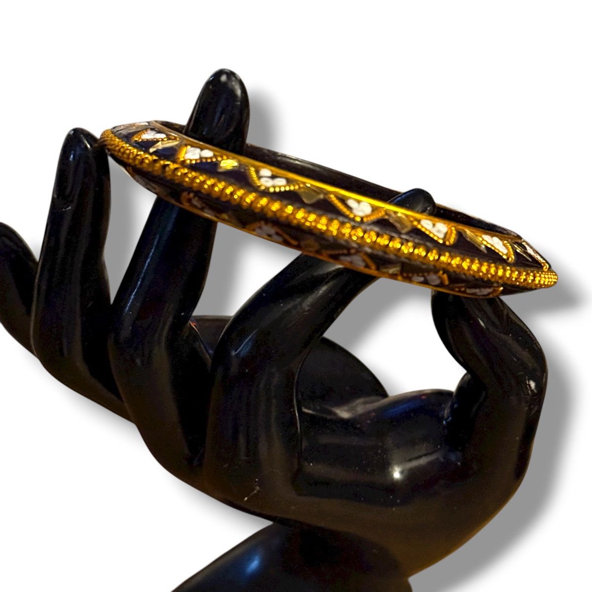 Vintage Vintage India beaded saucer bangle bracelet Size ONE SIZE - 2 Thumbnail