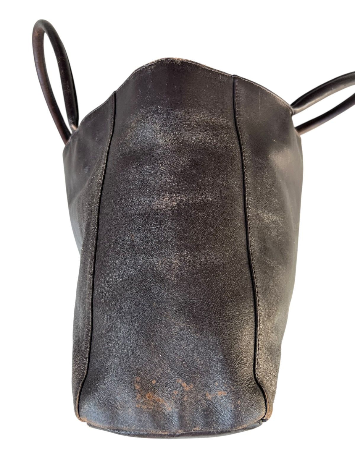 United Arrows United Arrows Japan Distressed Patina Leather Tote Bag Size ONE SIZE - 14 Thumbnail