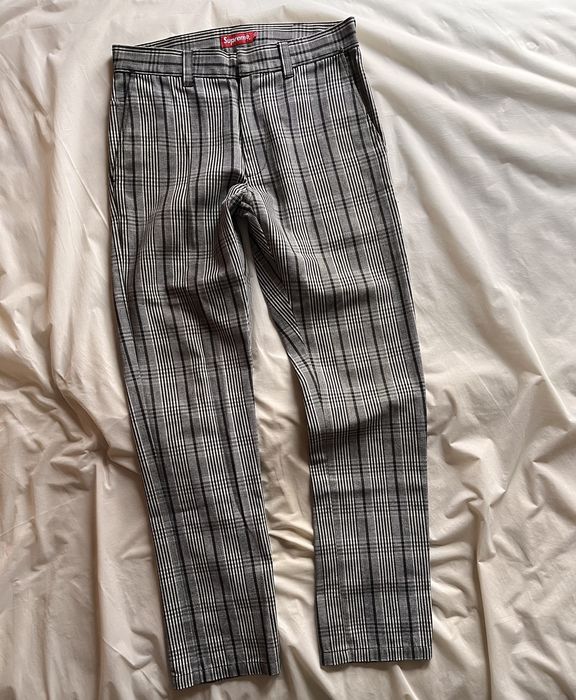 Supreme Supreme SS19 Plaid Work Pants | Grailed