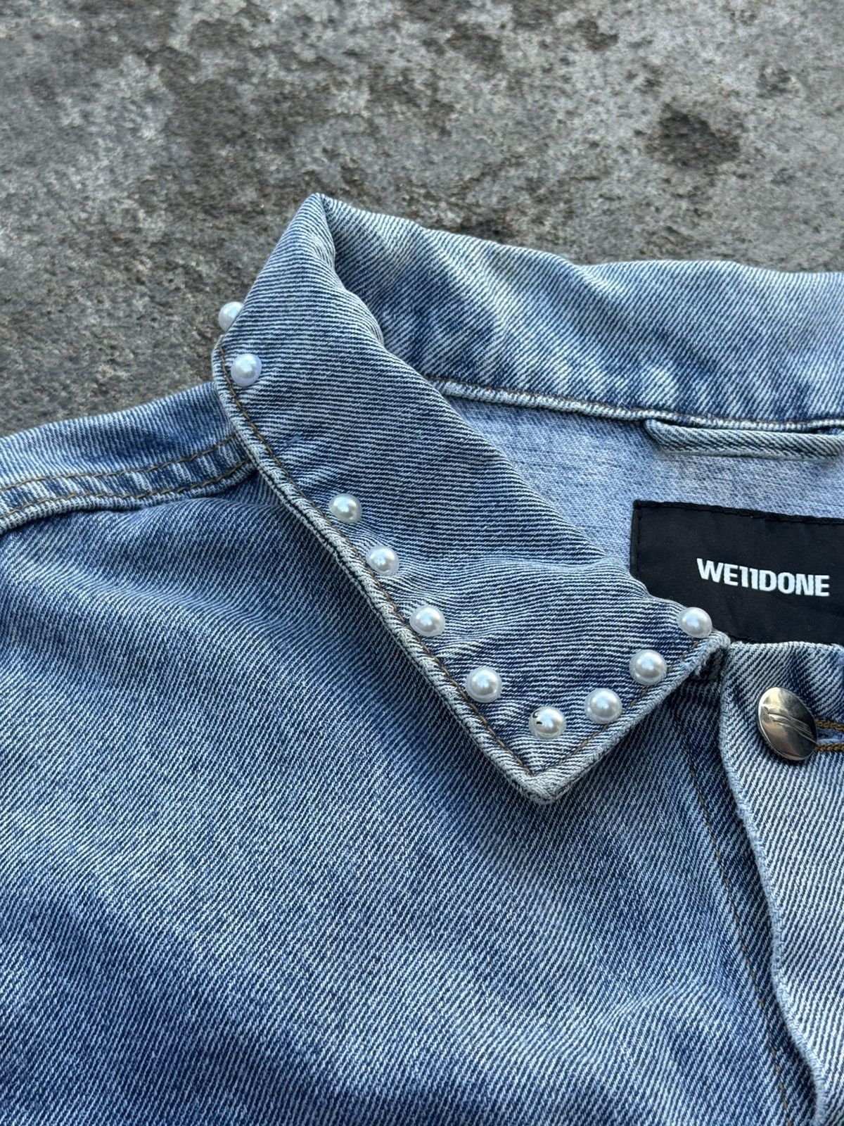 WE11DONE Pearl Denim Jacket Size US L / EU 52-54 / 3 - 9 Thumbnail