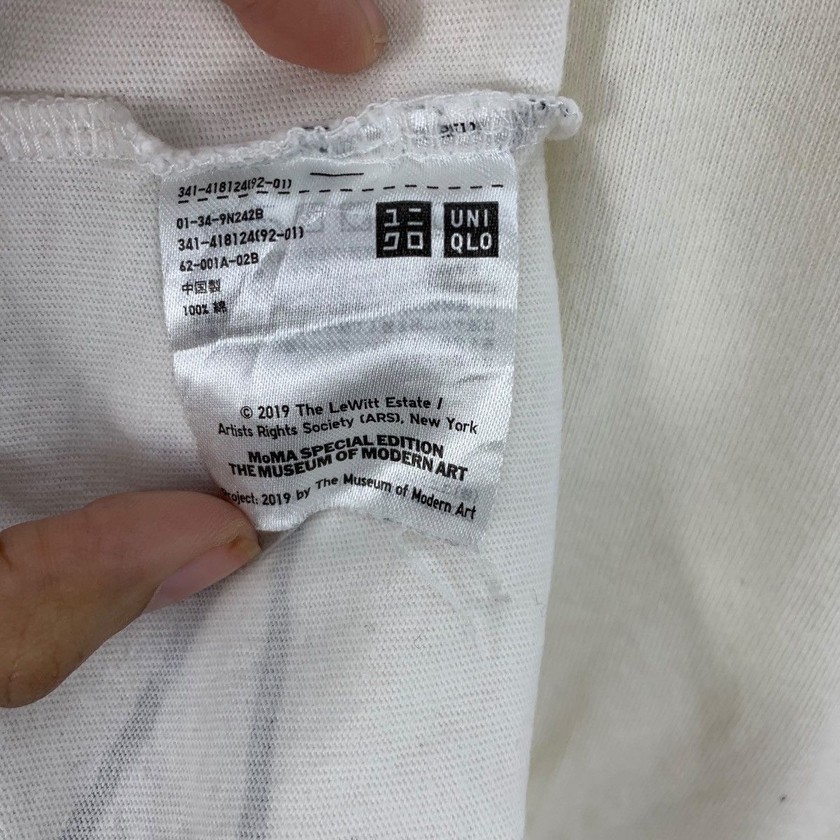 Uniqlo UNIQLO x SOL LEWITT Conceptual Art Tee Shirt Top Size US M / EU 48-50 / 2 - 6 Thumbnail