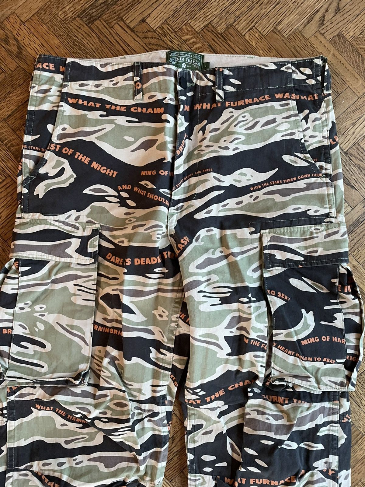 DENIM TEARS Denim Tears Ming Camo Cargo Pants Size US 34 / EU 50 - 4 Thumbnail