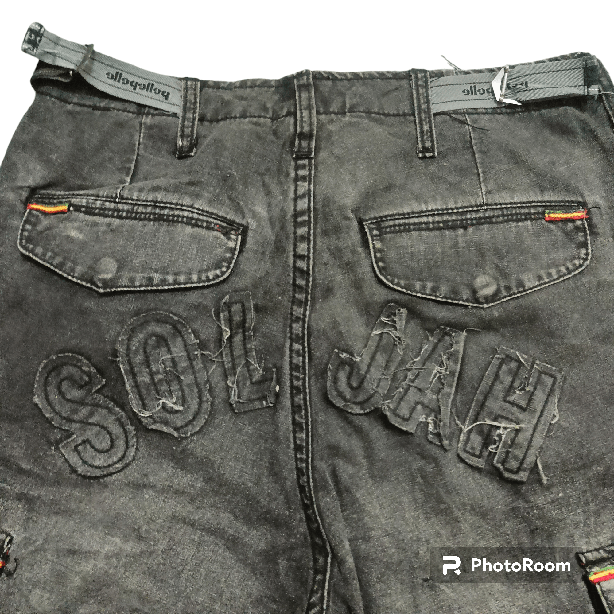 Marc Buchanan × Pelle Pelle Distressed Pelle Pelle Cargo Tactical Bondage Pants Size US 30 / EU 46 - 17 Thumbnail