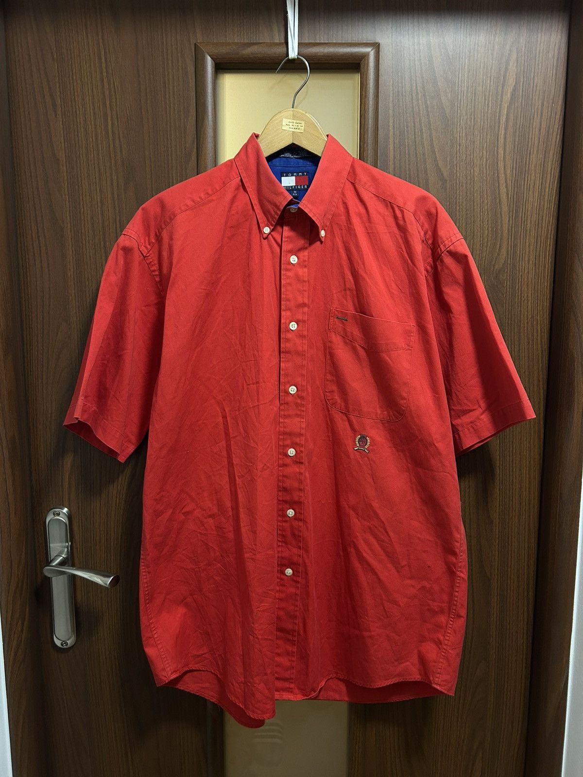 Tommy Hilfiger Vintage 90’s Tommy Hilfiger Logo Short Sleeve Shirt Y2K Size US M / EU 48-50 / 2 - 1 Thumbnail