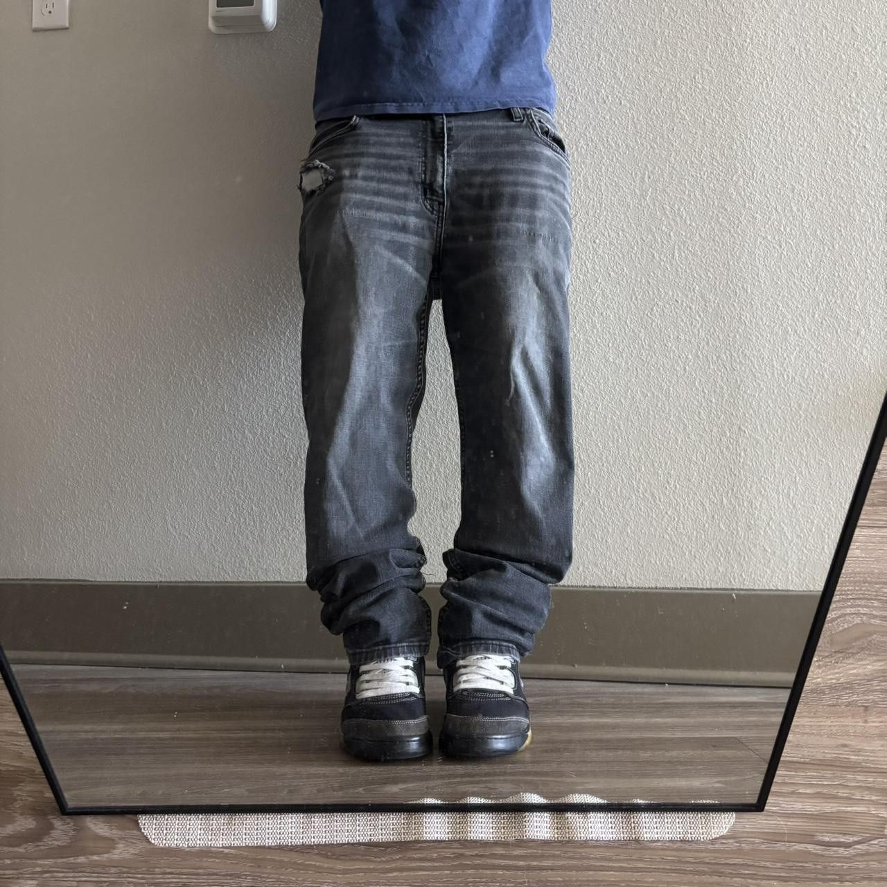 Vintage Crazy Vintage Y2K/2000s Grunge Faded Black Denim Jeans! 34x30 Size US 34 / EU 50 - 1 Thumbnail