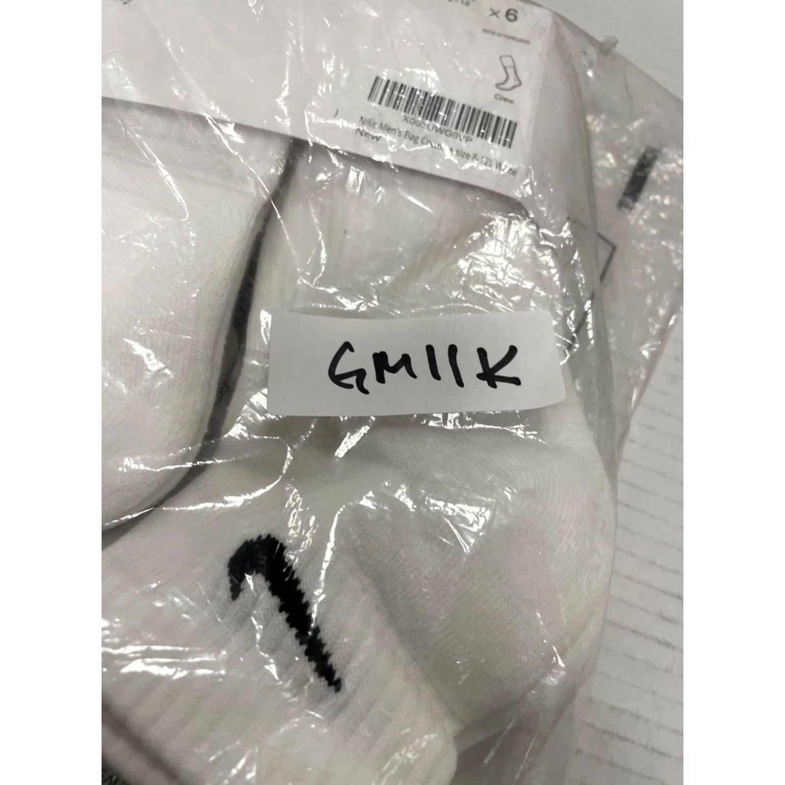 Nike Nike 6 Pack White Socks Men Size ONE SIZE - 3 Thumbnail