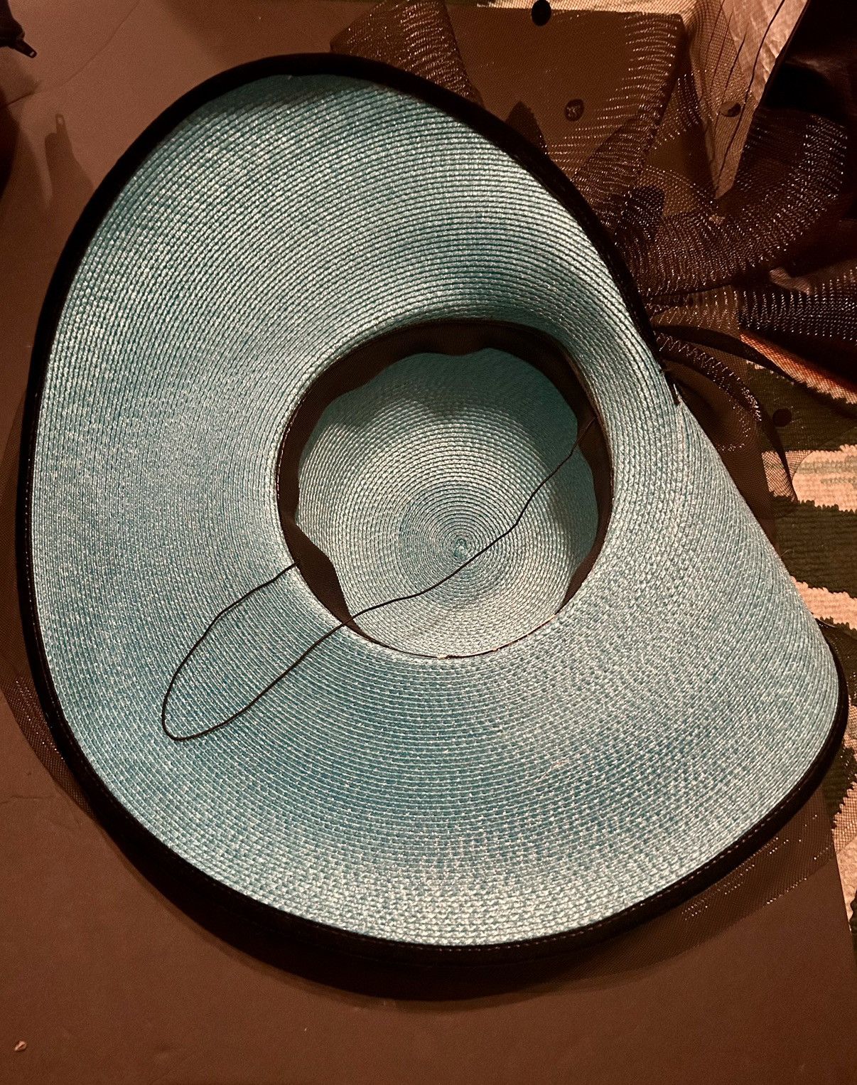 Vintage Essence vintage hat blue & black Size ONE SIZE - 4 Thumbnail