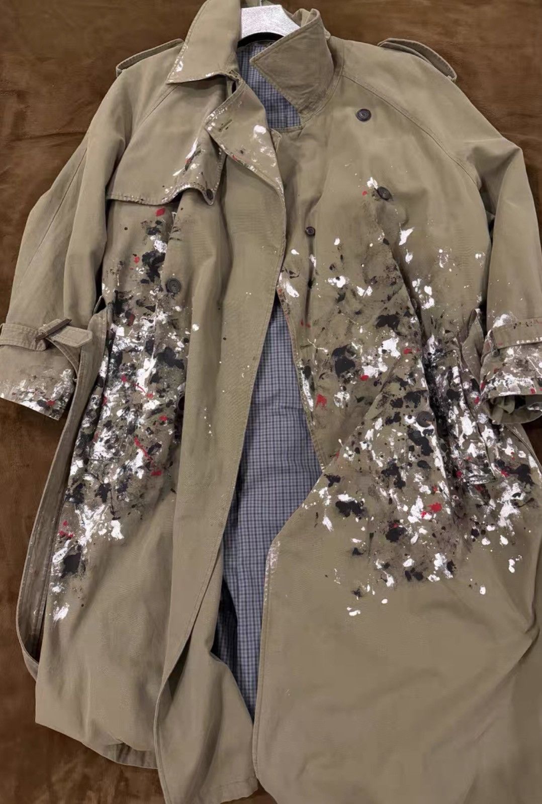 Balenciaga Balenciaga Splatter Coat SAMPLE Sz46 Size US S / EU 44-46 / 1 - 1 Thumbnail
