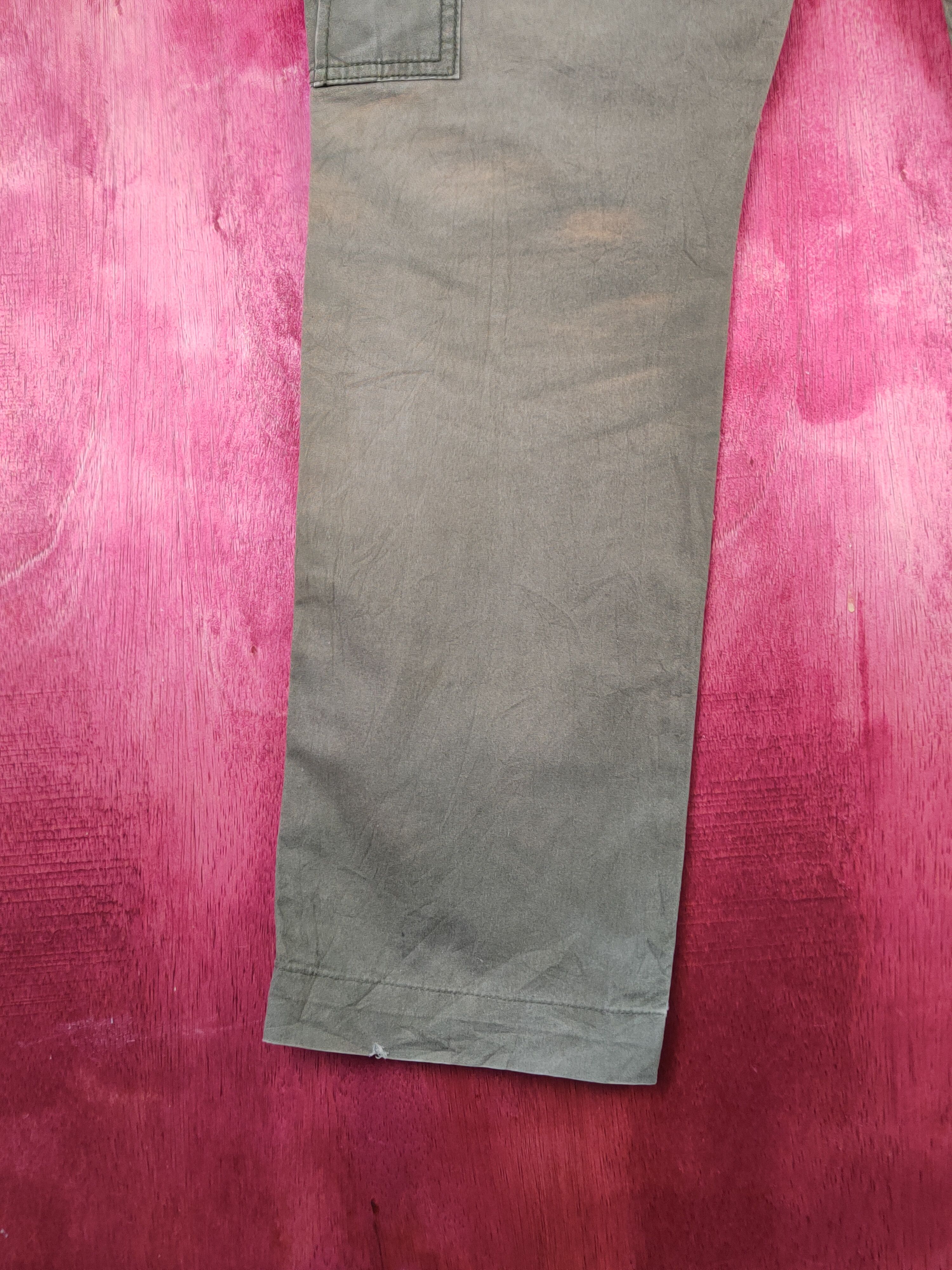Japanese Brand Japanese Brand Olive Faded Multipocket Cargo Pants #S1455 Size US 30 / EU 46 - 9 Thumbnail
