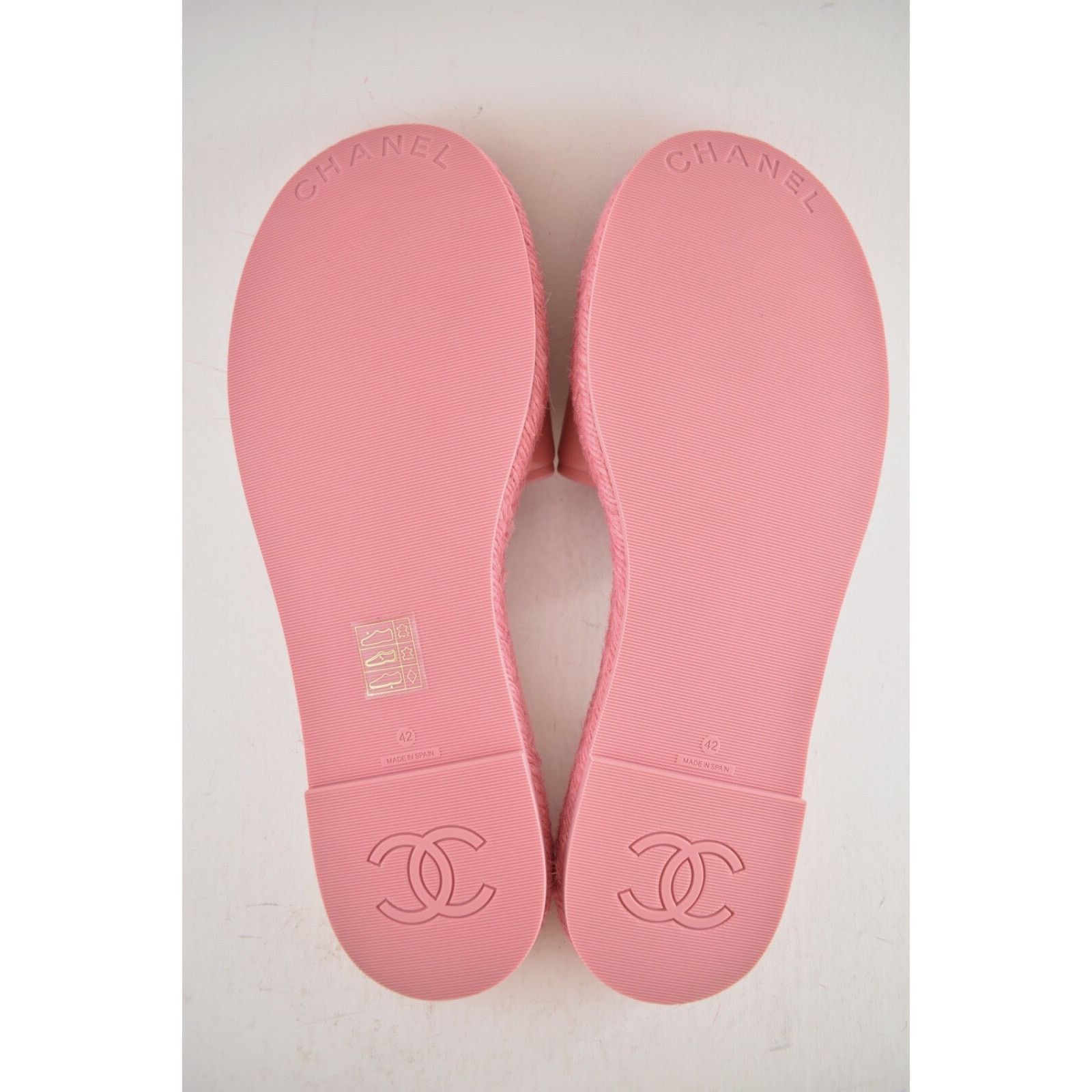 Chanel Chanel 23C Pink Lambskin Leather CC Logo Slide Sandal Slip Size US 12 / IT 42 - 15 Thumbnail