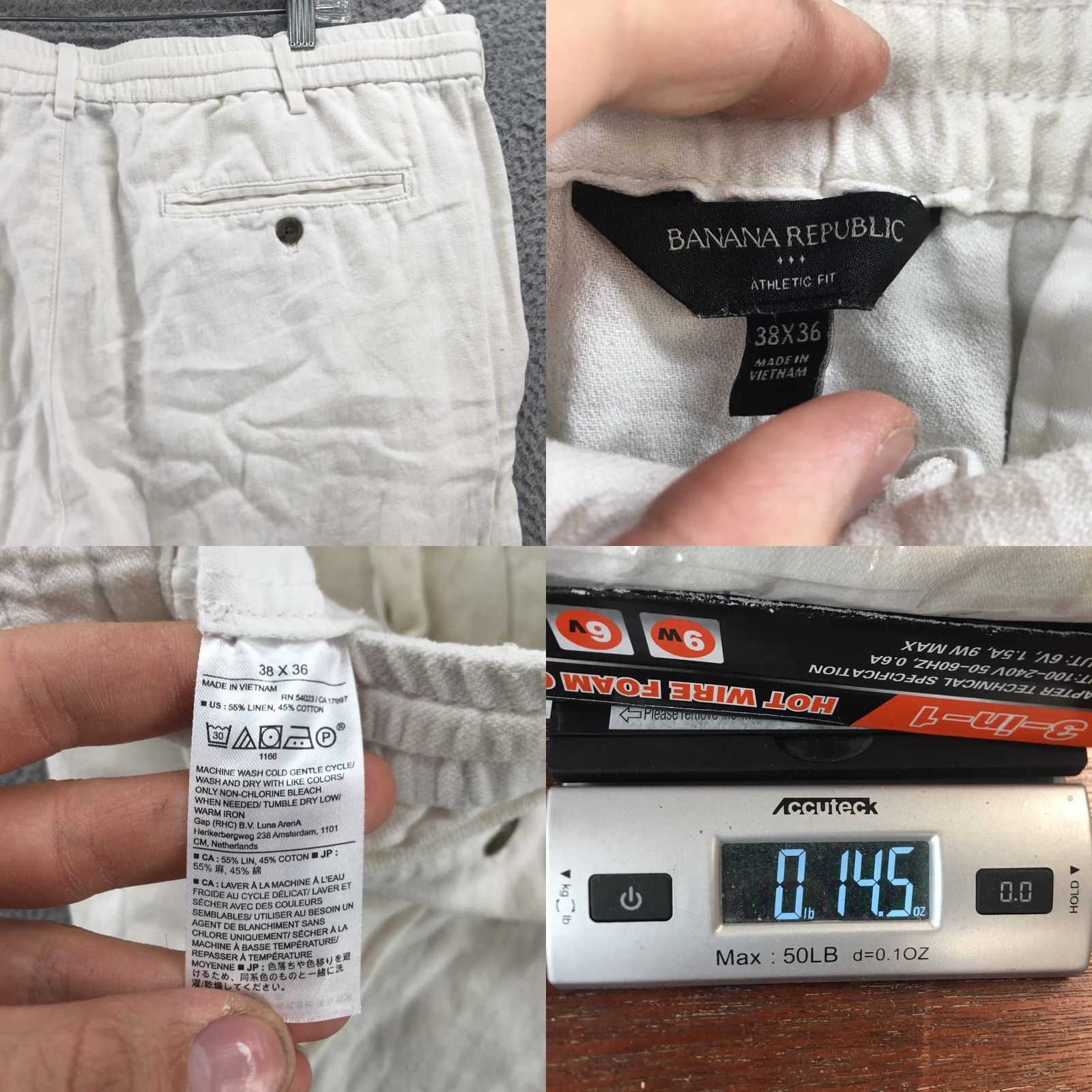 Banana Republic Banana Republic Athletic Fit Chino Pants Womens 38x30.5 White Zip Chino Pants Athletic Fit Womens 38 White Zip Size 26" / US 2 / IT 38 - 9 Thumbnail