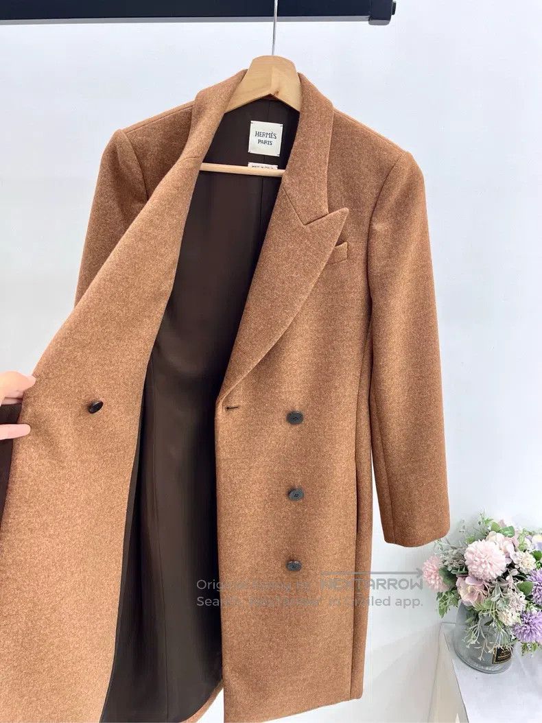 Hermes Hermes Coat, 100% Pure Wool Fabric Size XXS / US 00 / IT 34 - 3 Thumbnail