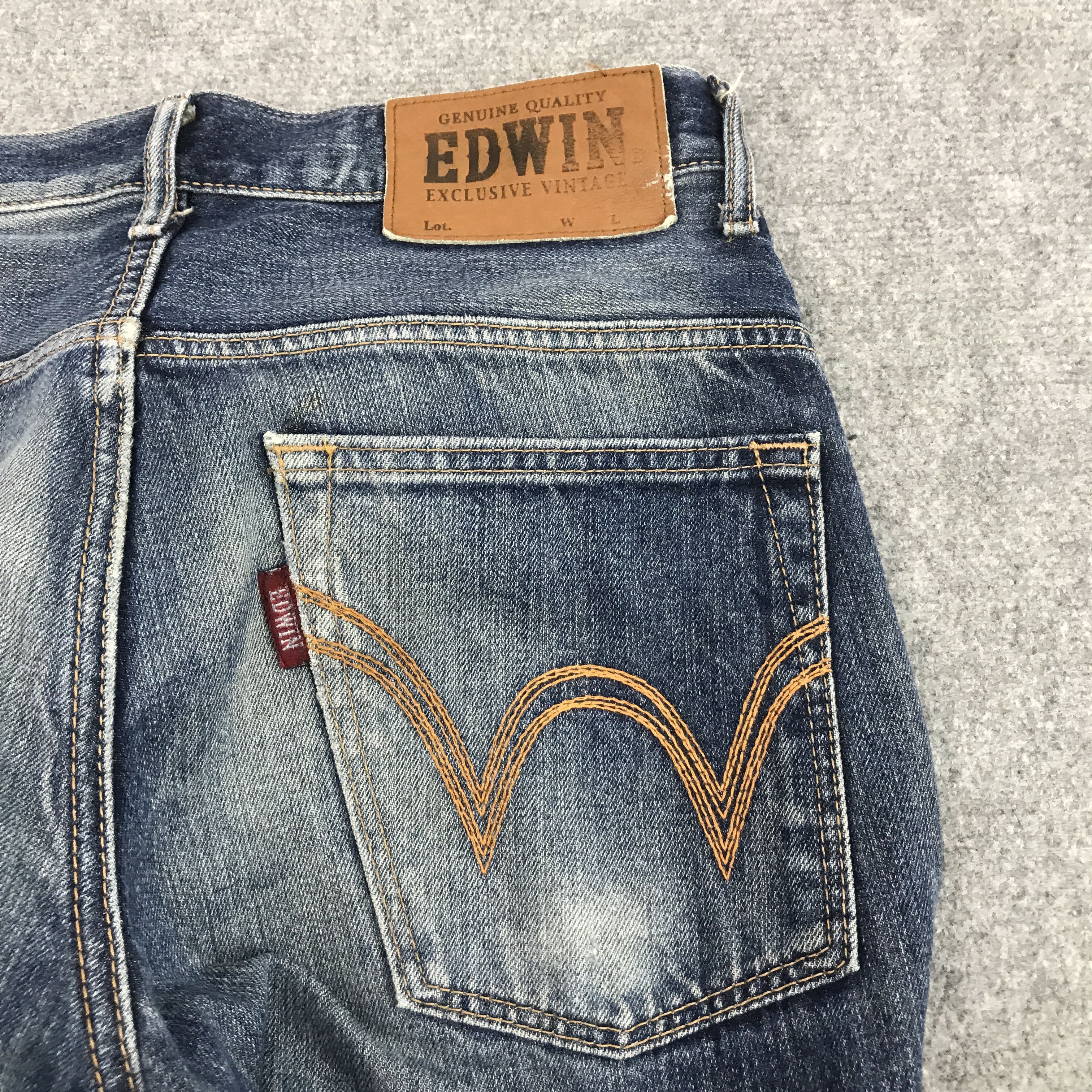 Edwin JAPAN EDWIN DISTRESSED FADED DENIM PANTS Size US 30 / EU 46 - 8 Thumbnail