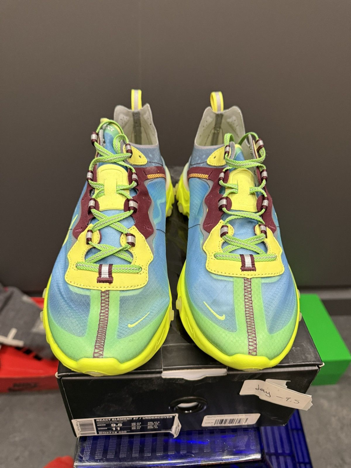 Nike × Undercover Nike React Element 87 Undercover Lakeside 9.5 BQ2718-400 Size US 9.5 / EU 42-43 - 3 Thumbnail