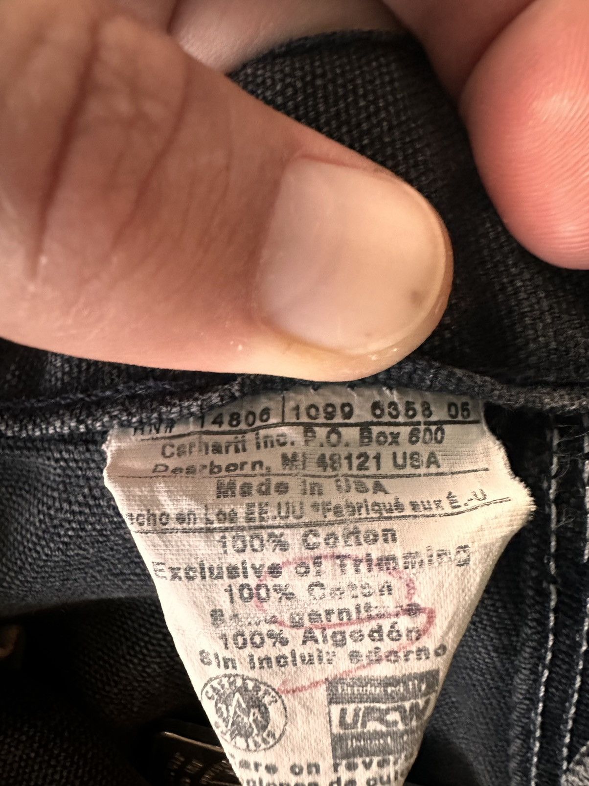 VINTAGE CARHARTT DETROIT JACKET XL FADED BLANKET LINED BLK