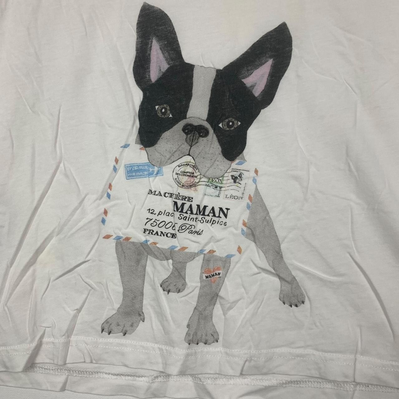 Other MARIN MONTAGUT Boston Terrier Parisian Illustration Tee Size XS / US 0-2 / IT 36-38 - 5 Thumbnail