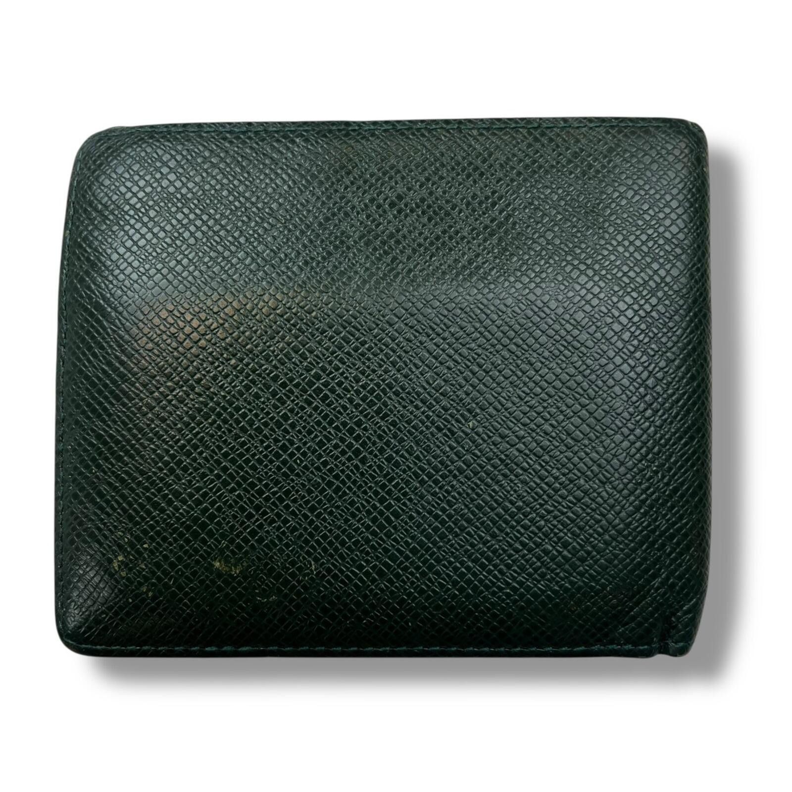 Louis Vuitton Louis Vuitton Green Taiga Leather Bifold Wallet Size ONE SIZE - 2 Thumbnail