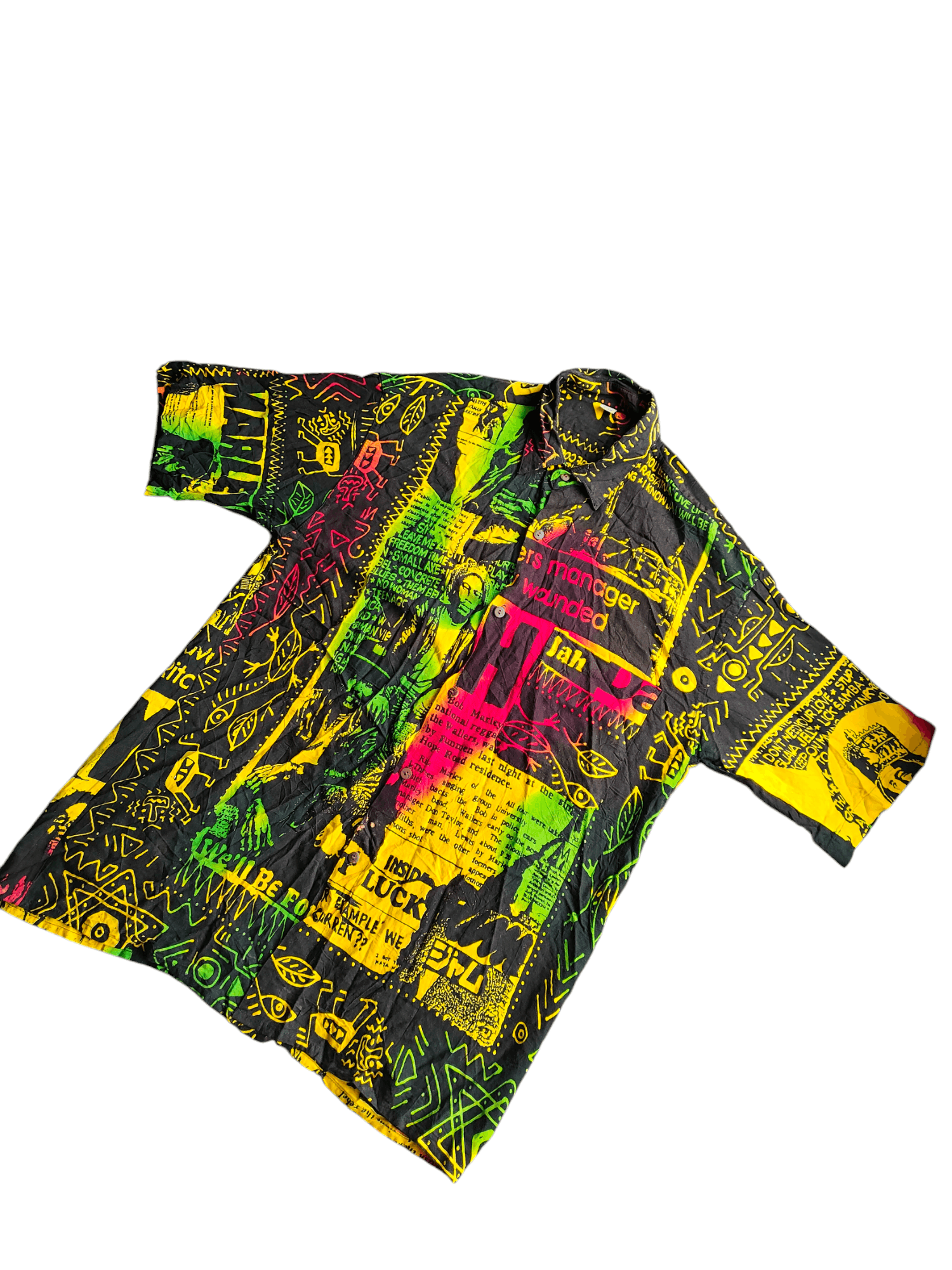 Bob Marley × Designer Vintage Bob Marley Made In Indonesia Rare Size US L / EU 52-54 / 3 - 1 Thumbnail