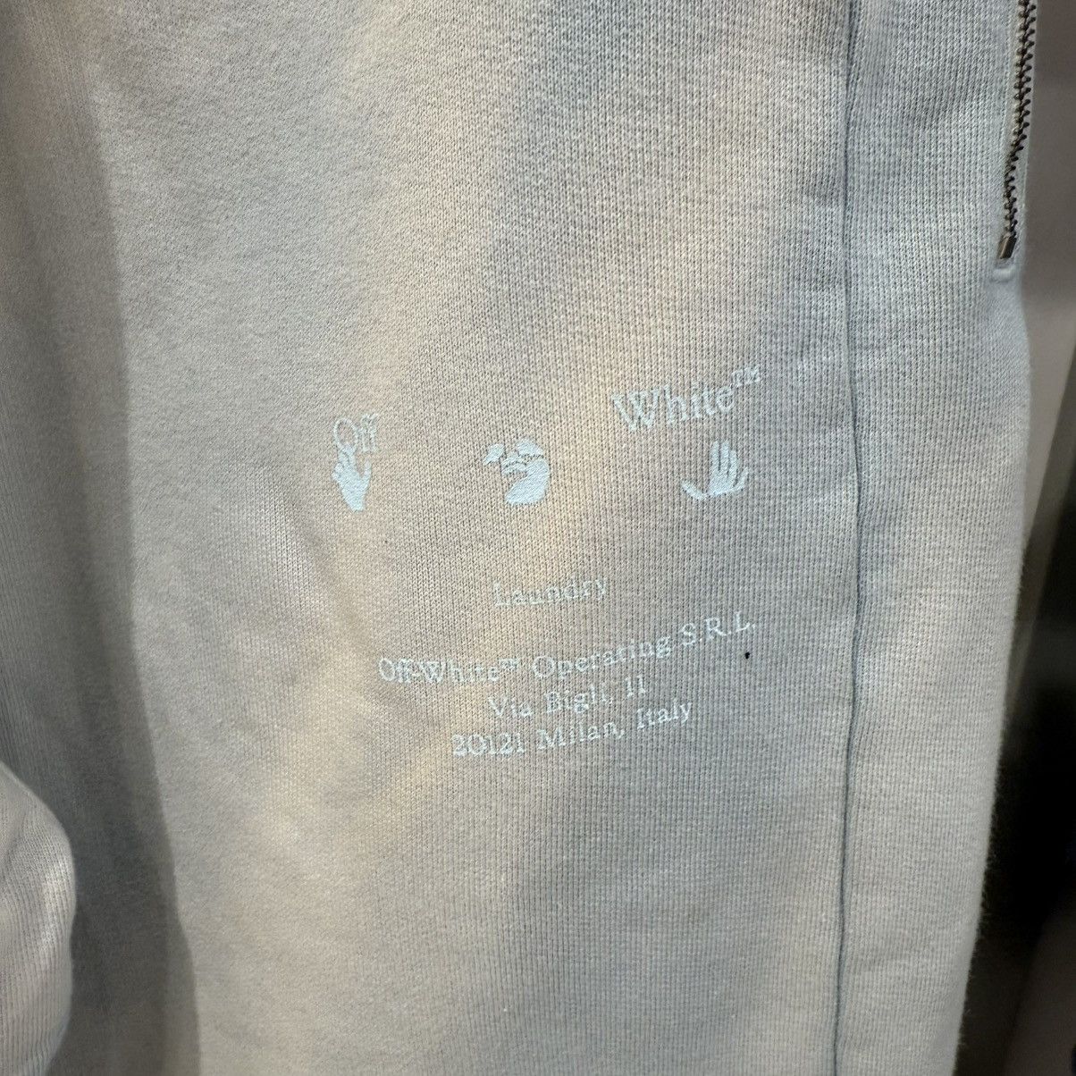 Off-White Off-White Laundry Panelled Sweatpant Baby Blue Size US 30 / EU 46 - 4 Thumbnail