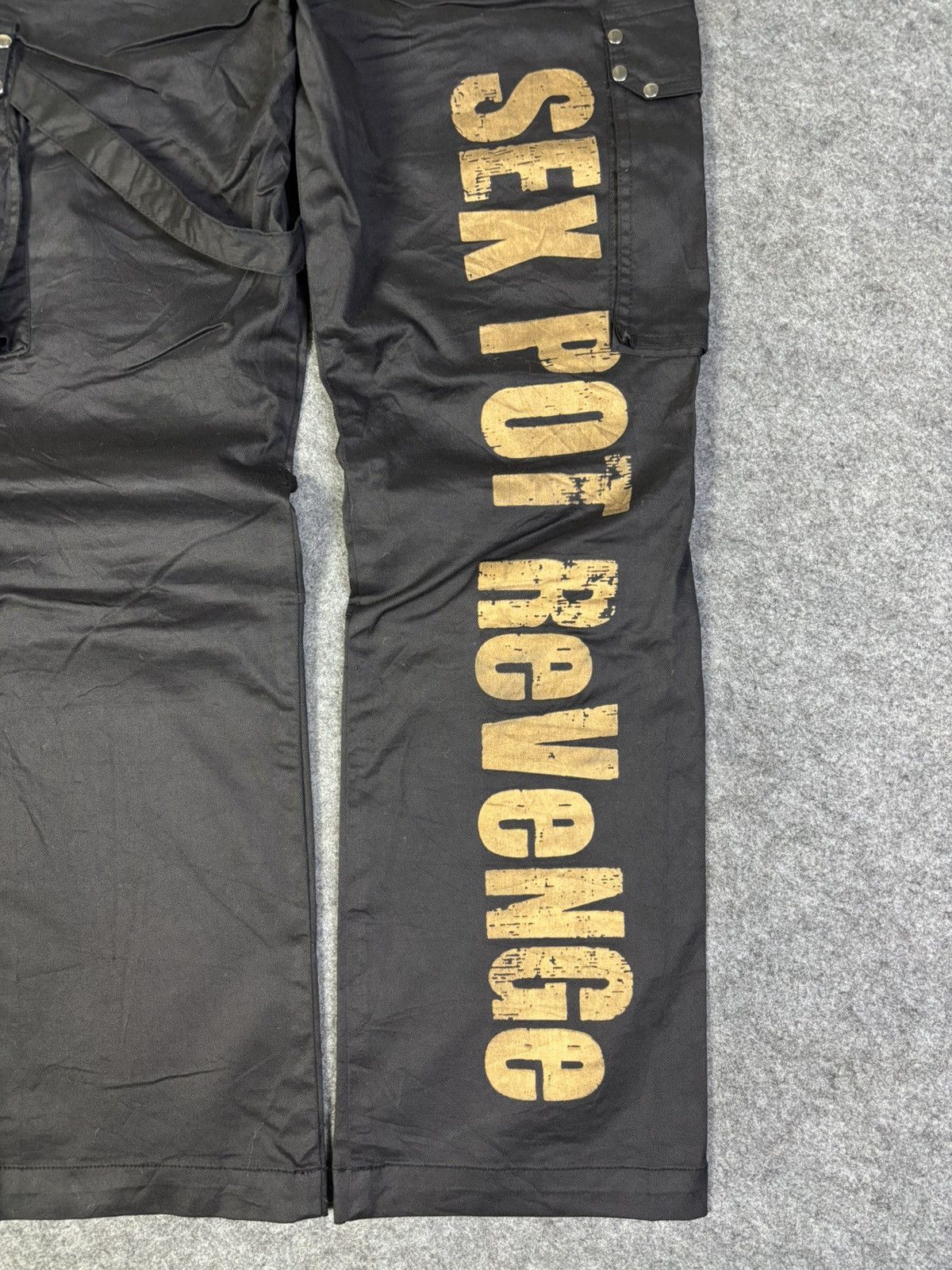 Japanese Brand SEX POT ReVeNGe Japan Punk Anarchy Bondage Street Pant K177 Size US 31 - 11 Thumbnail