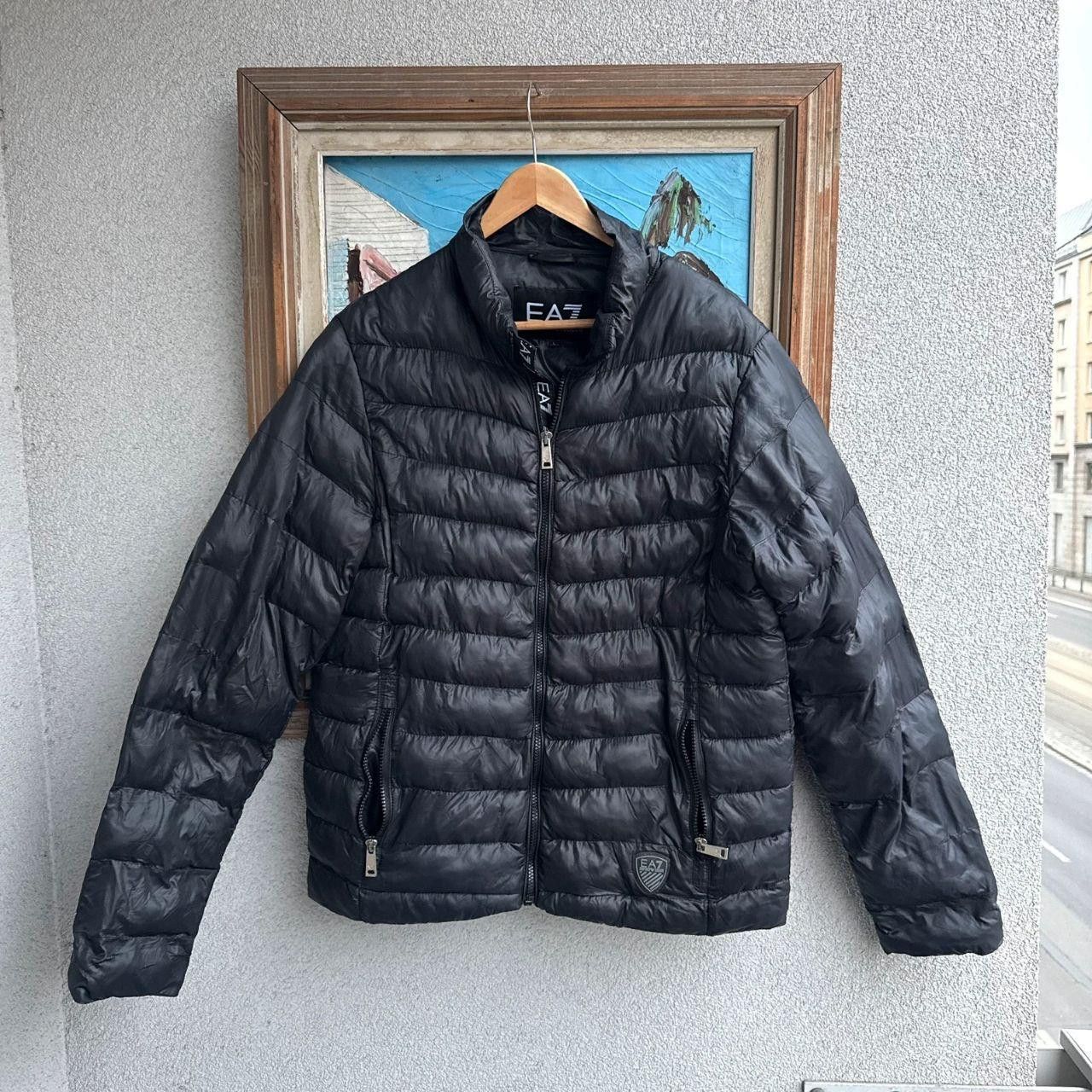 EA7 Jacket Black Puffer Winter