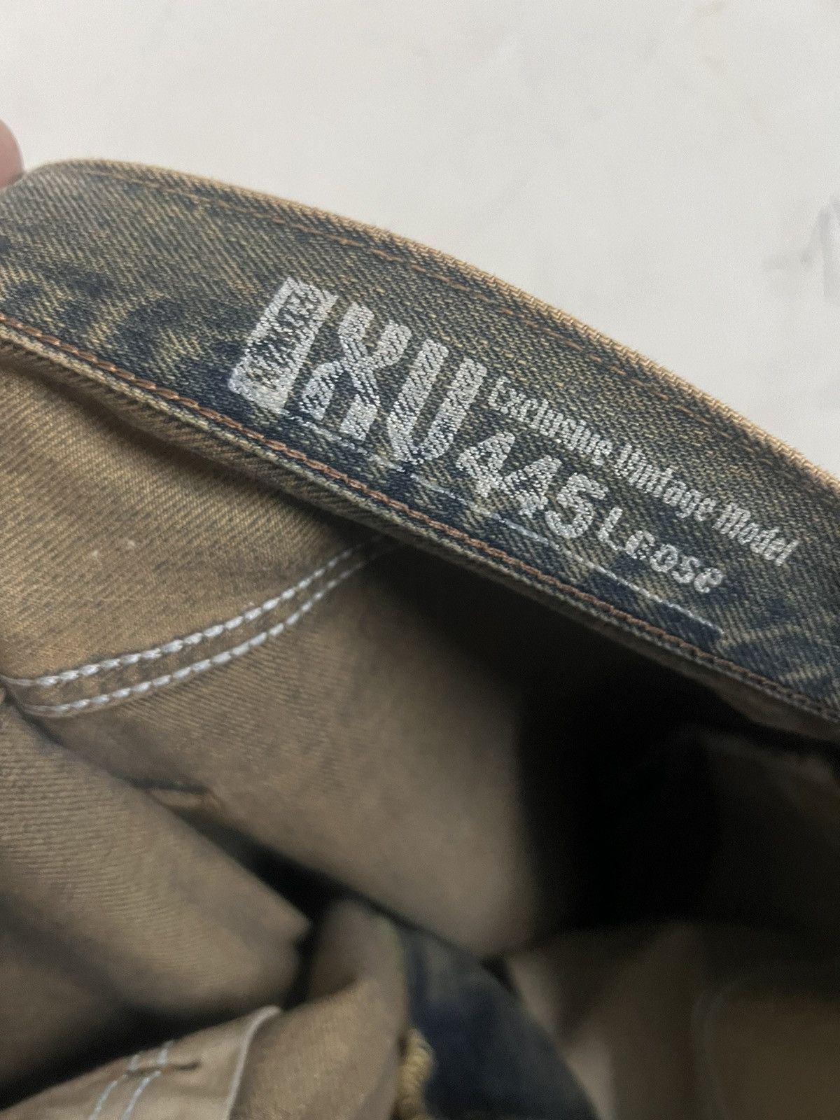 Japanese Brand RUSTY‼️VINTAGE EDWIN XV 445 LOOSE DISTRESSED DENIM PANT Size US 34 / EU 50 - 10 Thumbnail