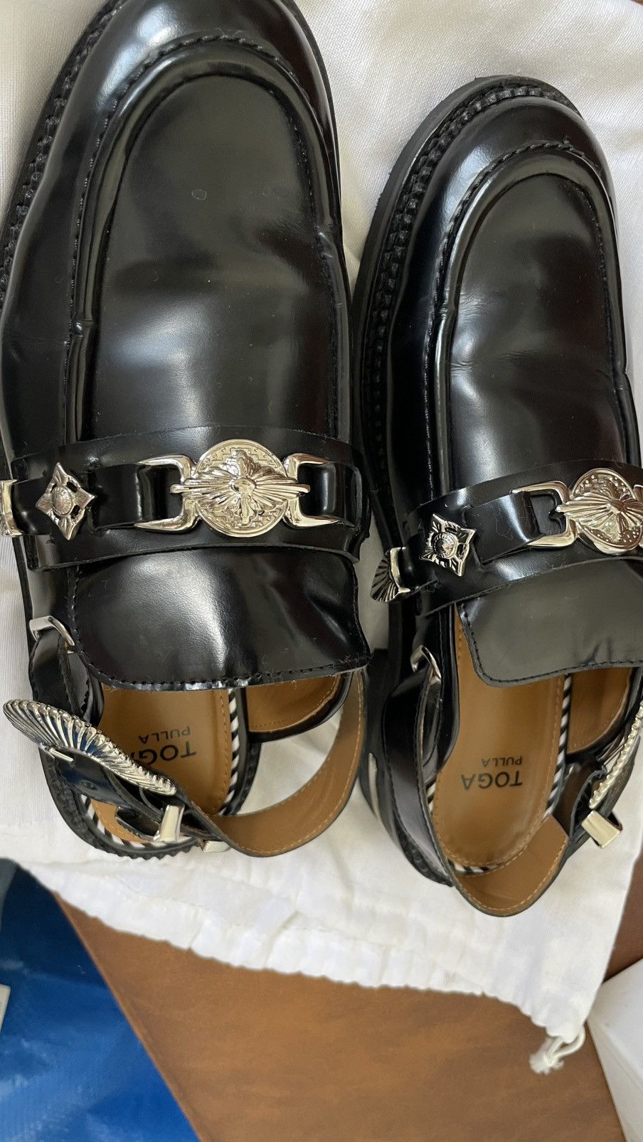 Toga Toga Pulla Round Toe Slingback Mule Loafers Size US 7 / IT 37 - 2 Thumbnail