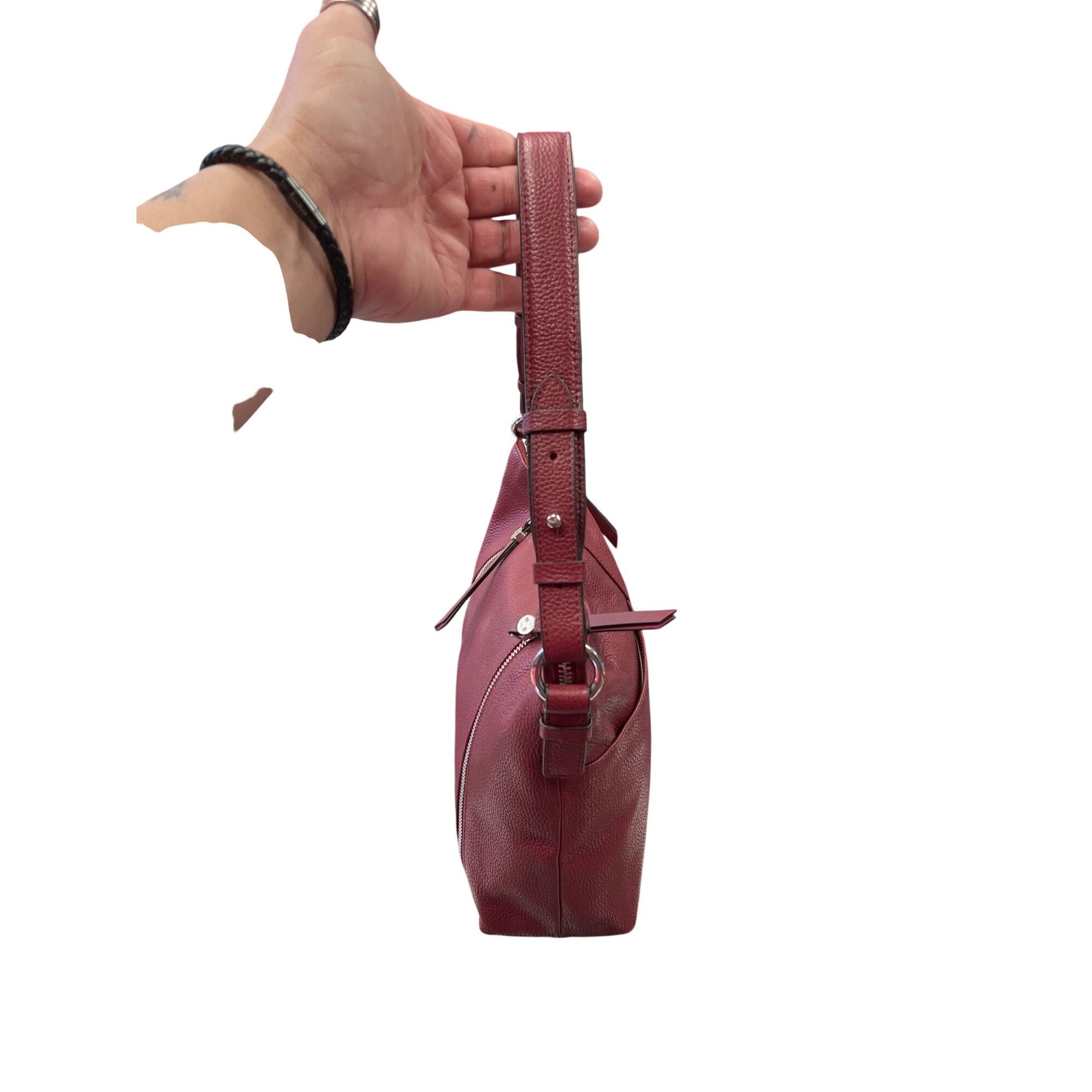 Other Radley London wms maroon silver leather shoulder handbag SKU Size ONE SIZE - 6 Thumbnail