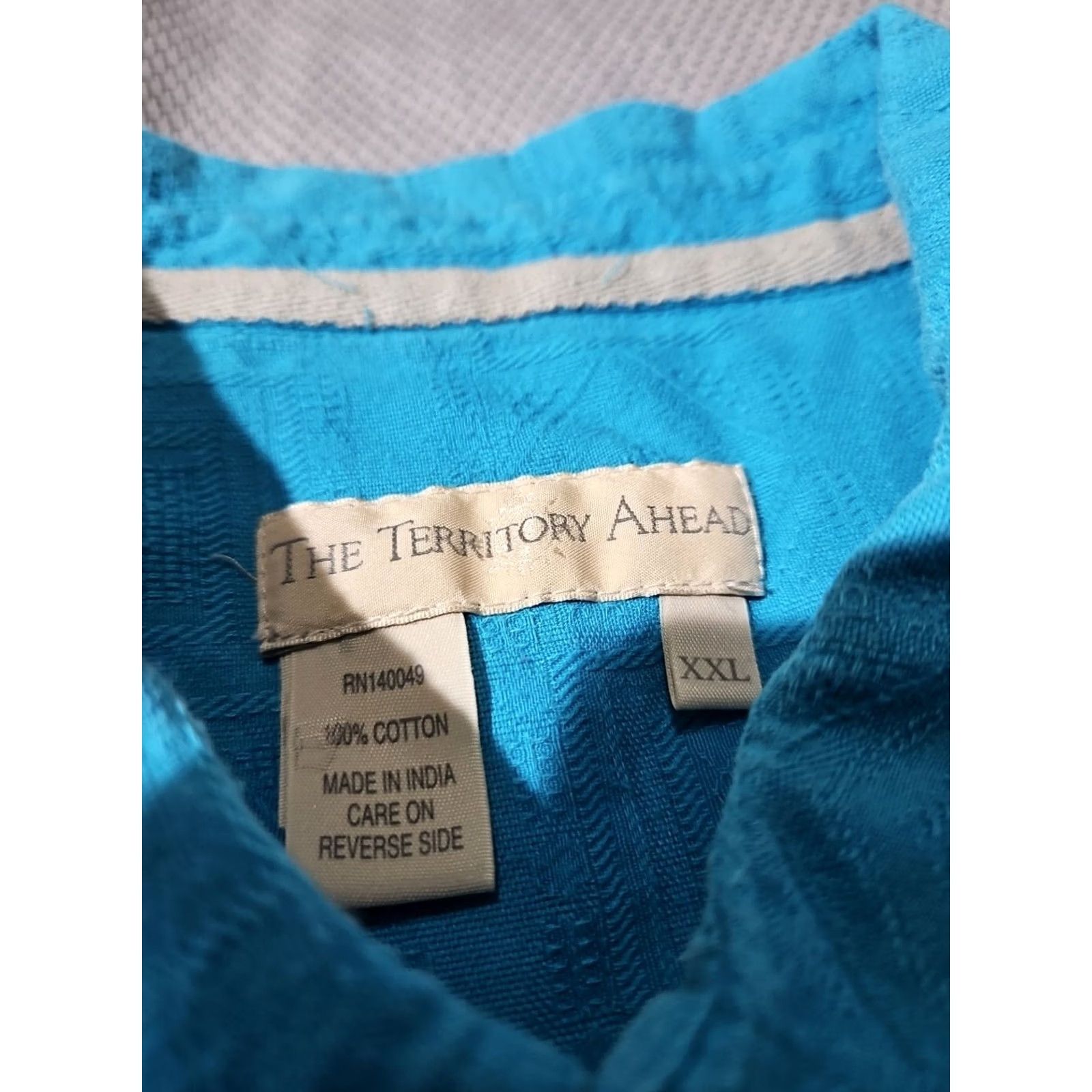 The Territory Ahead Territory Ahead Shirt Mens 2XL Blue Allover Aztec Abstract Button Preppy Shirt Size US XXL / EU 58 / 5 - 6 Thumbnail