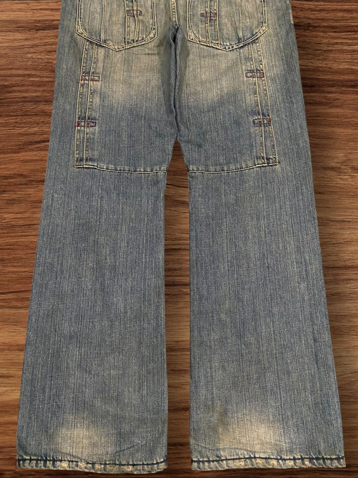 Artful Dodger ⚡️Baggy⚡️Artful Dodgers Distressed Blue Wash Streetwear Jeans Size US 36 / EU 52 - 13 Thumbnail