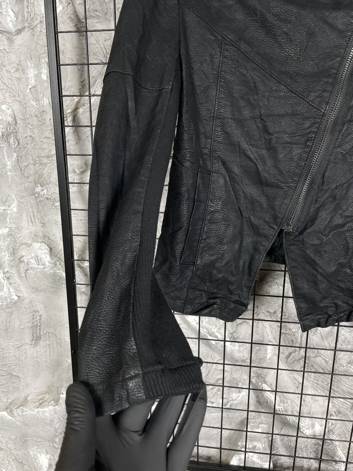 If Six Was Nine Vintage Archive Asymmetrical Zip Jacket LGB Rick Owens Vibe Size US S / EU 44-46 / 1 - 9 Thumbnail