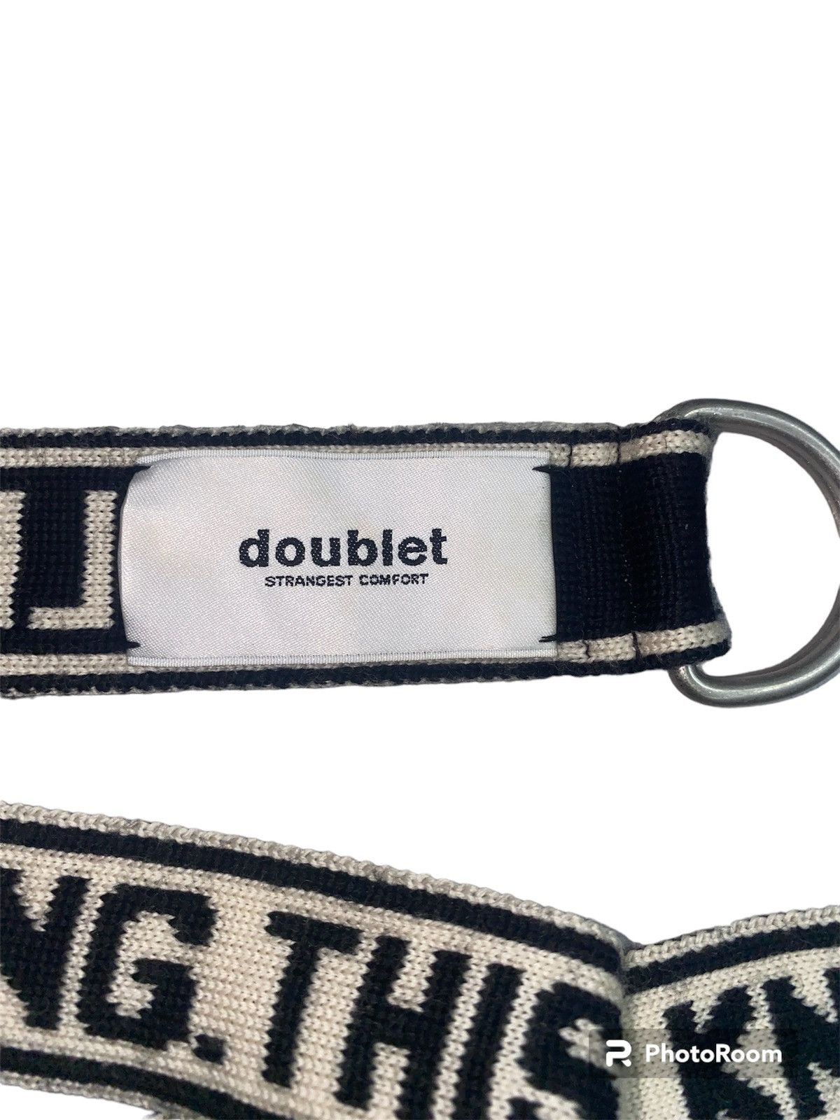 Doublet Doublet 17AW white jacquard knit belt Size ONE SIZE - 3 Thumbnail