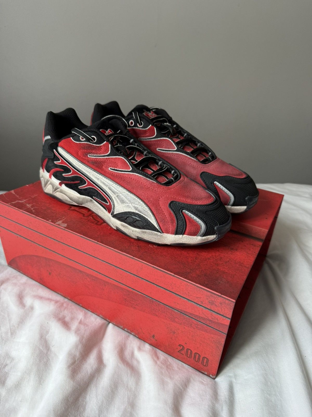 A$AP Rocky × Puma ASAP ROCKY PUMA INHALE DISTRESSED TRAINERS Size US 10 / EU 43 - 2 Thumbnail