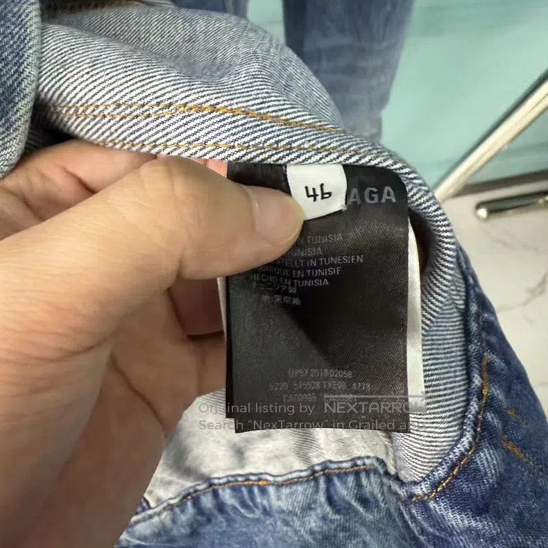 Balenciaga Balenciaga Washed blue embroidered logo jacket on the back Size US S / EU 44-46 / 1 - 4 Thumbnail