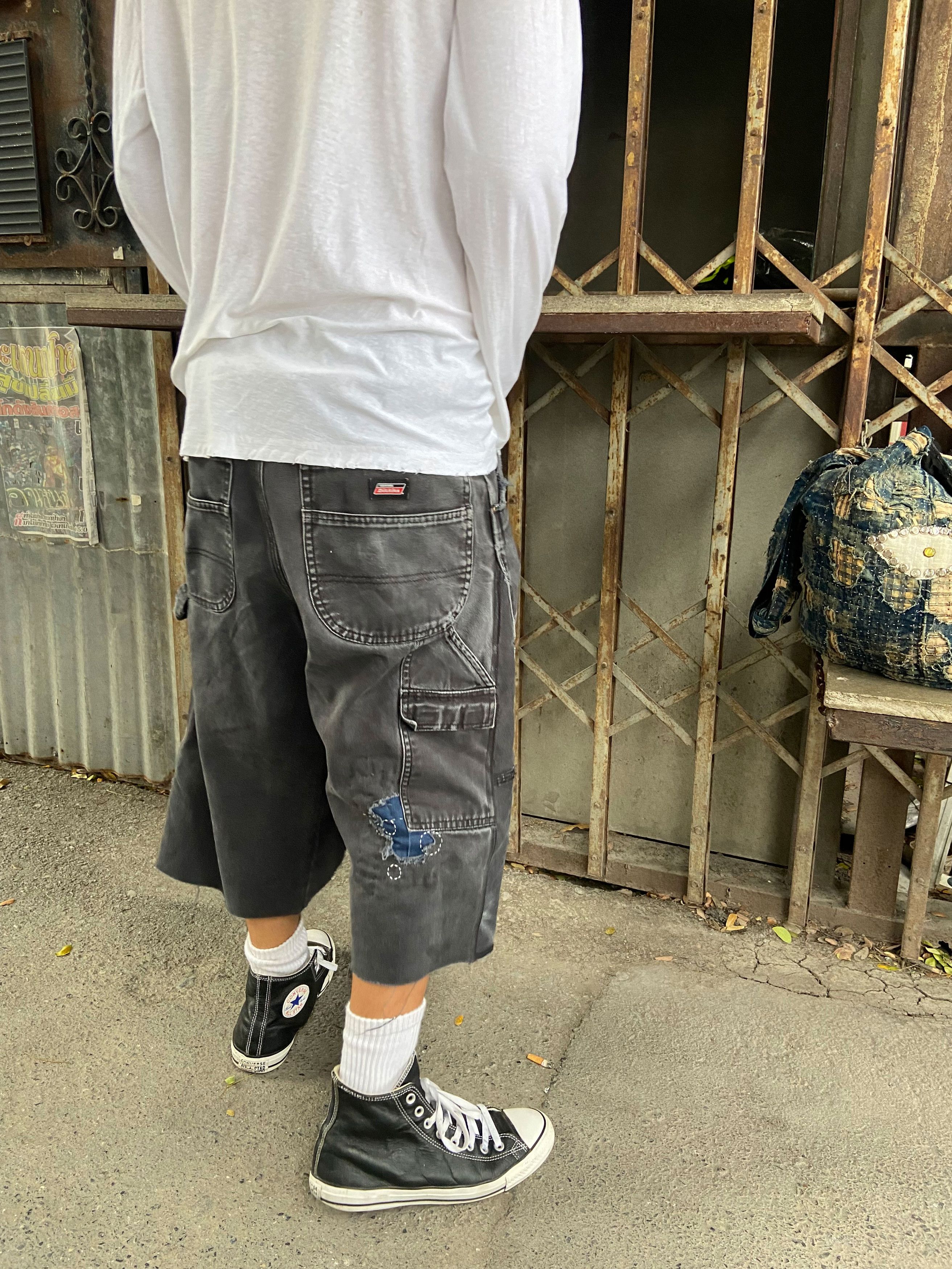 Japanese Brand Vintage Sashiko Repair Dickies Short Double Knee Pant Size US 34 / EU 50 - 15 Thumbnail